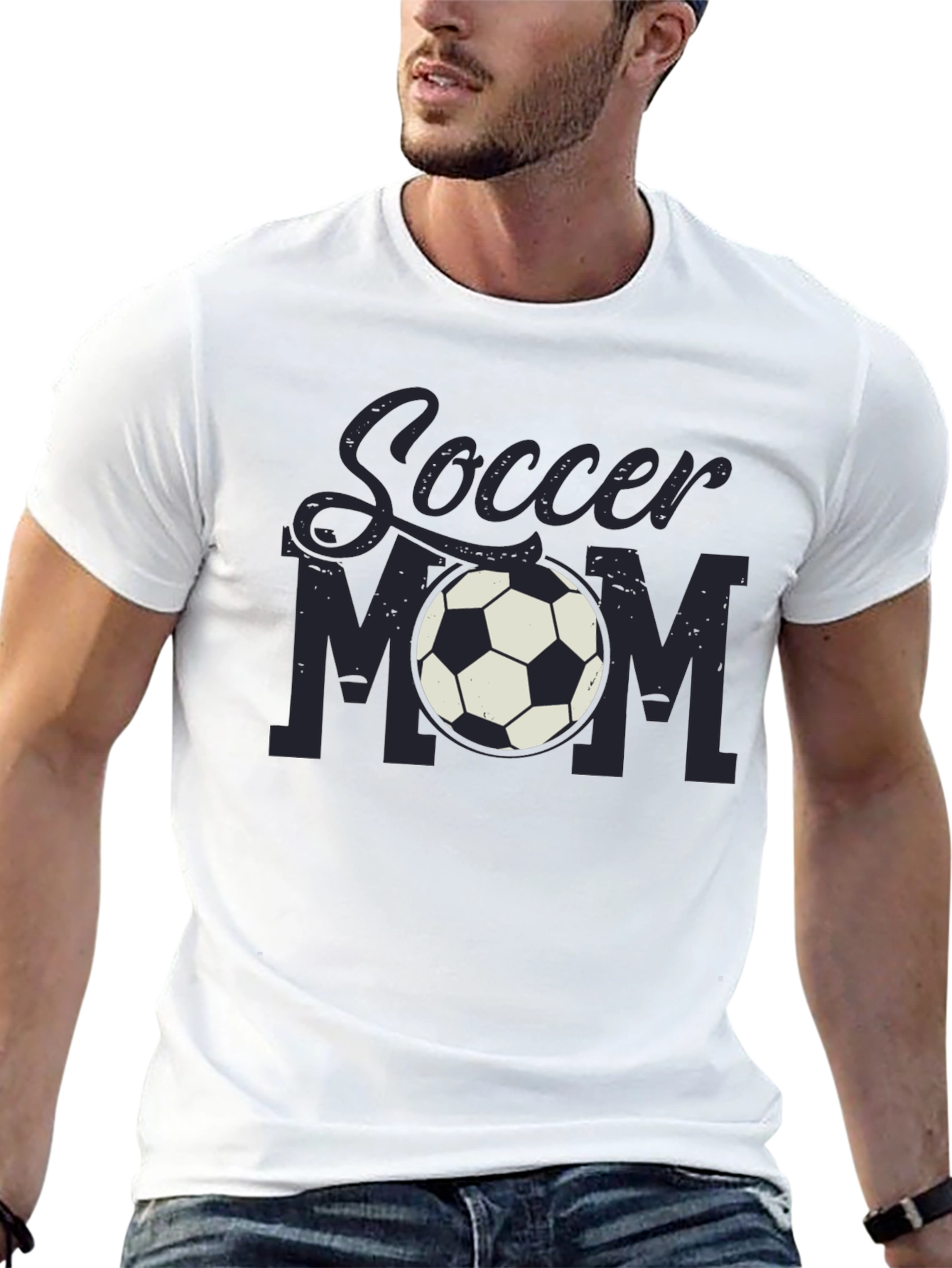 Soccer Mom Graphic T-Shirt - Black