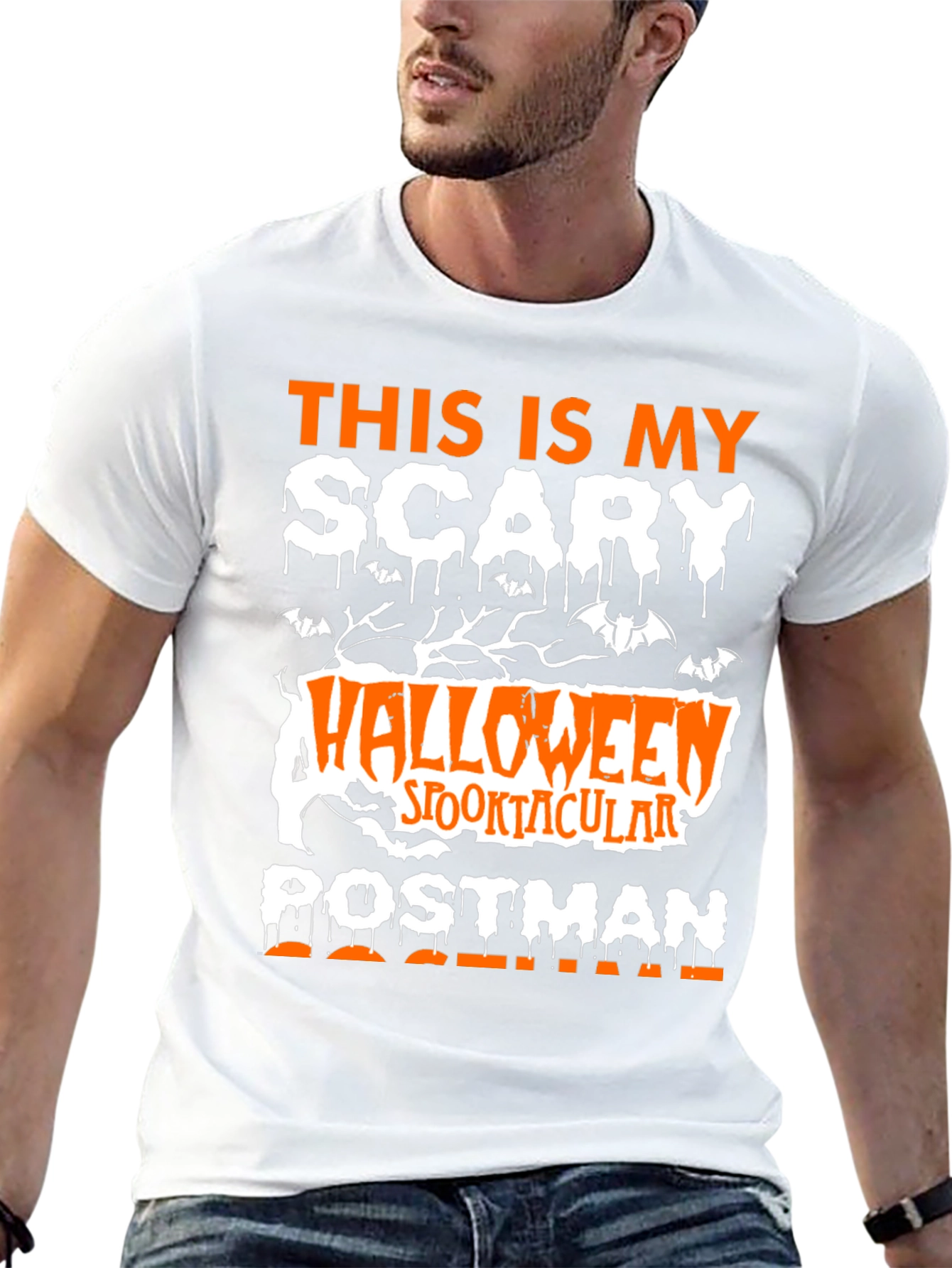 Scary Halloween Postman T-Shirt