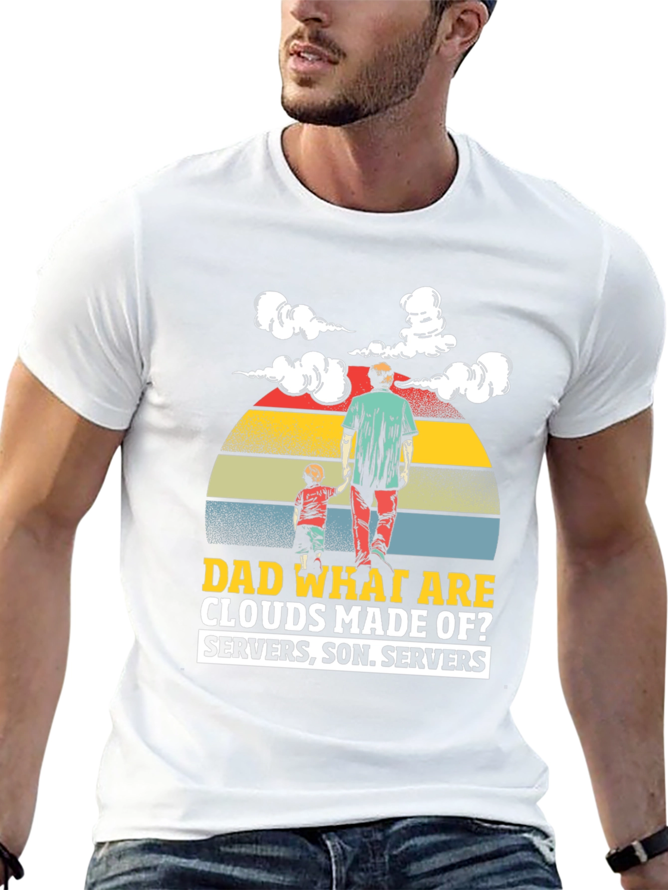 Dad What Are Clouds Made Of? Graphic T-Shirt