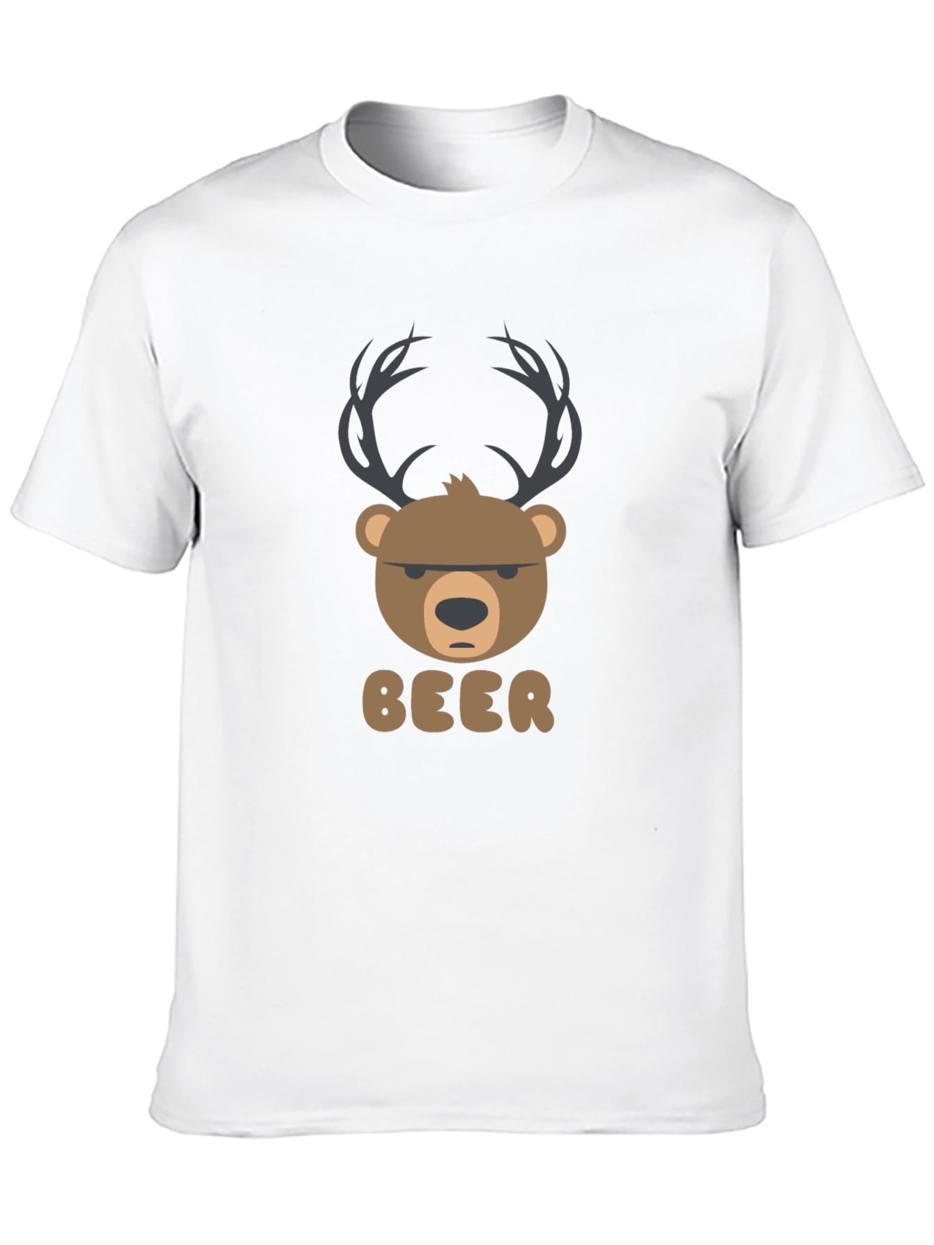 Bear Deer Pun Black T-Shirt
