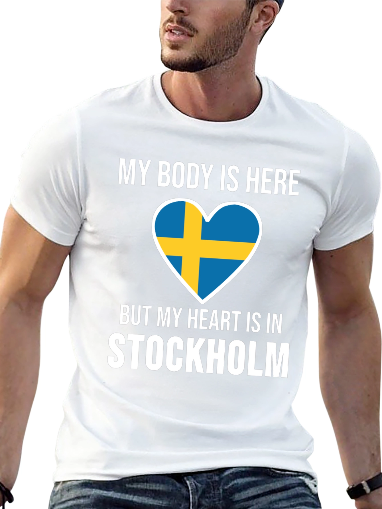 Sweden Stockholm Heart T-Shirt - Travel Souvenir Tee