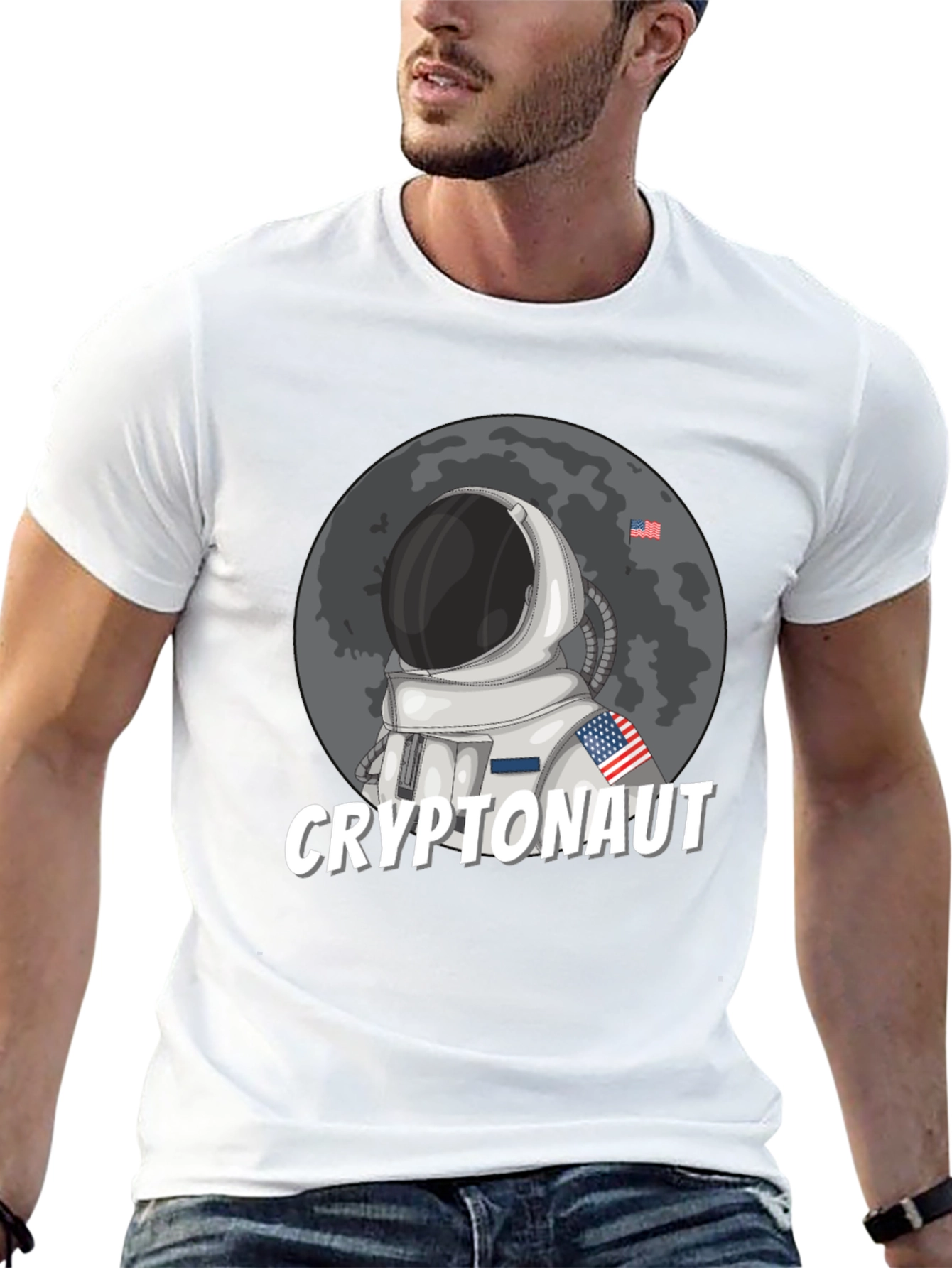 Cryptonaut T-Shirt - Astronaut Crypto Moon Graphic Tee