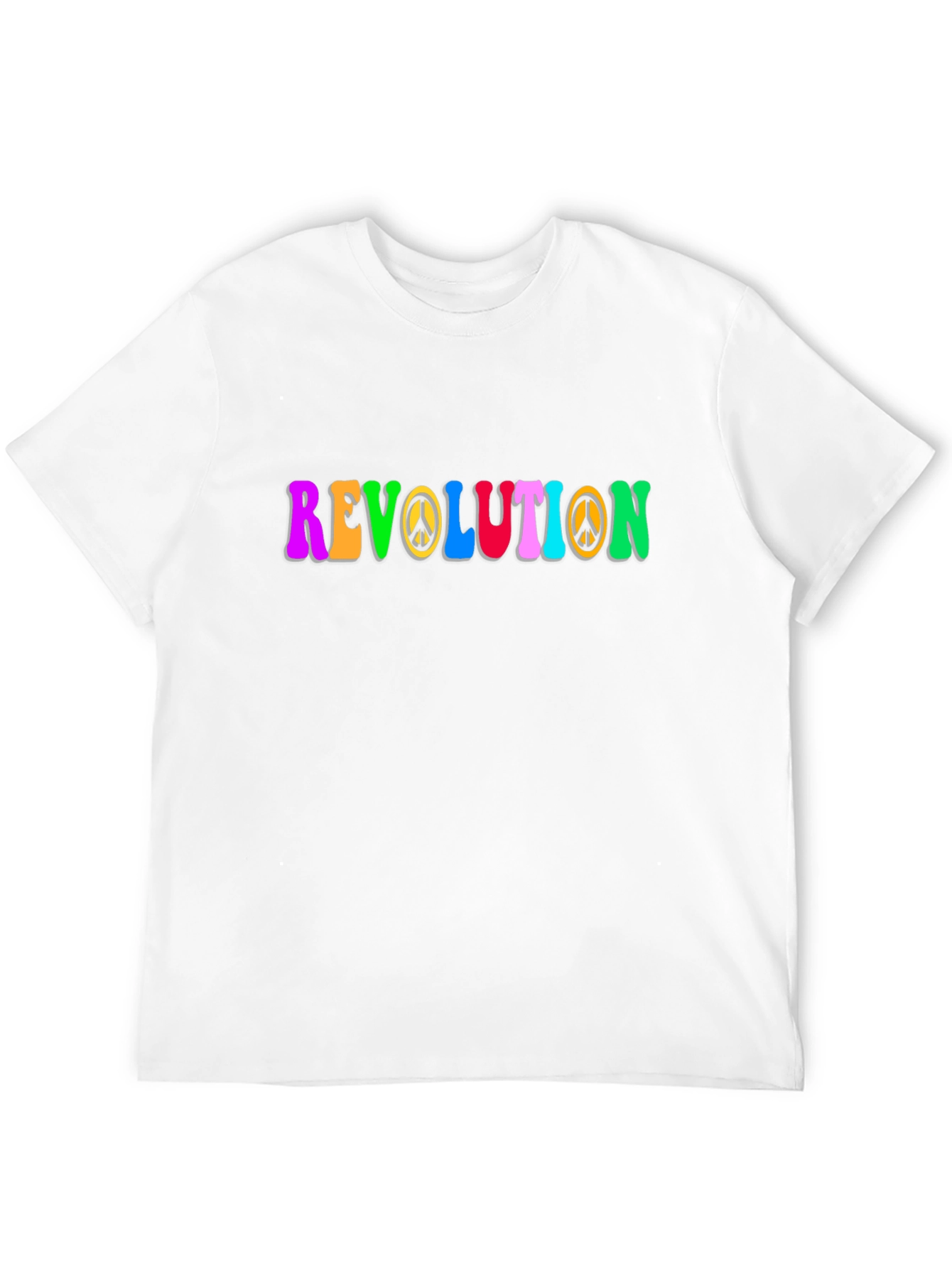 Revolution Peace Sign Graphic Tee - Retro Style