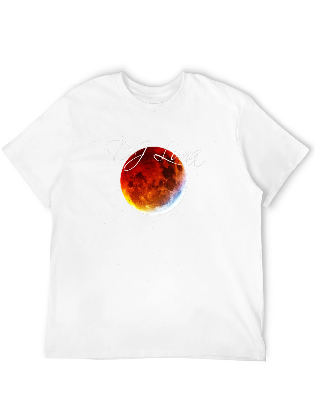DJ Luna Lunar Eclipse Graphic Tee - Black Cotton