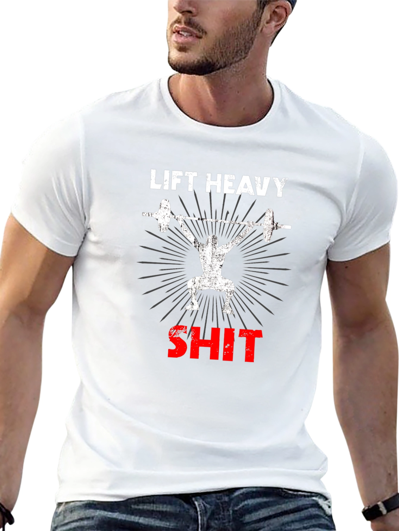 Lift Heavy Gym T-Shirt - Weightlifting Tee