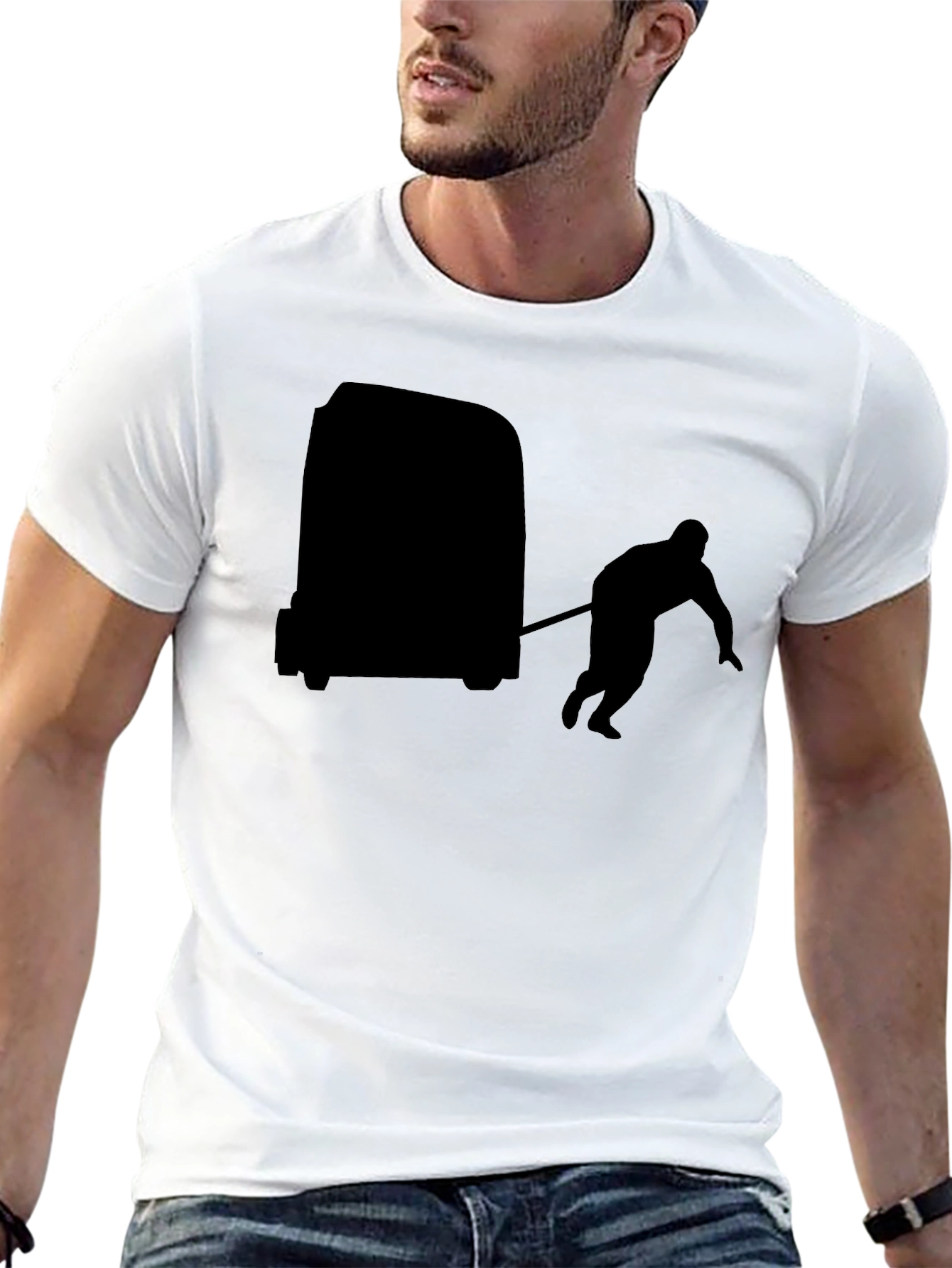 Truck Pulling T-Shirt - Black Cotton Tee