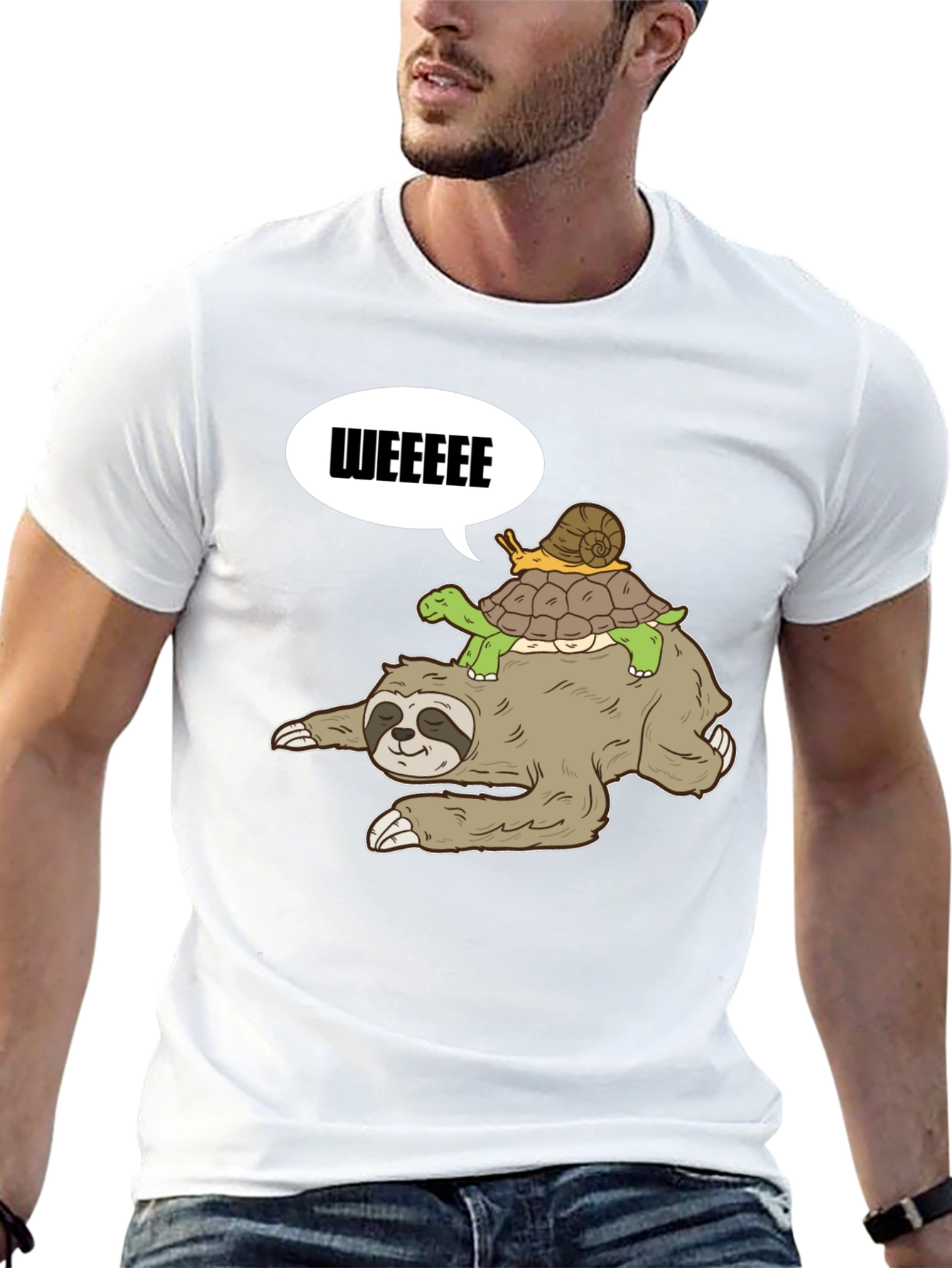 Sloth Turtle and Snail T-Shirt