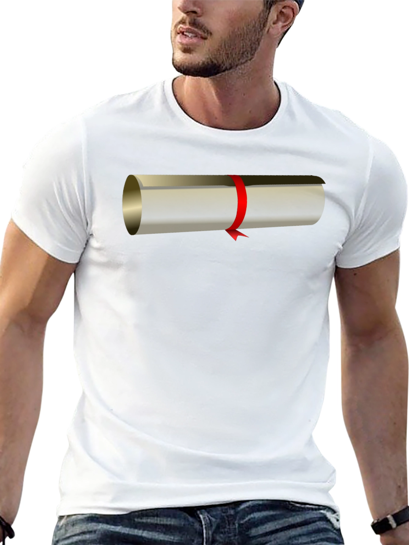 Graduation Scroll Graphic Tee - Celebrate Success!