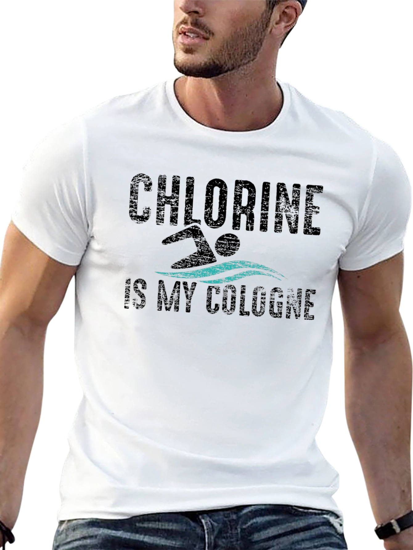 Chlorine is My Cologne Swimmer T-Shirt