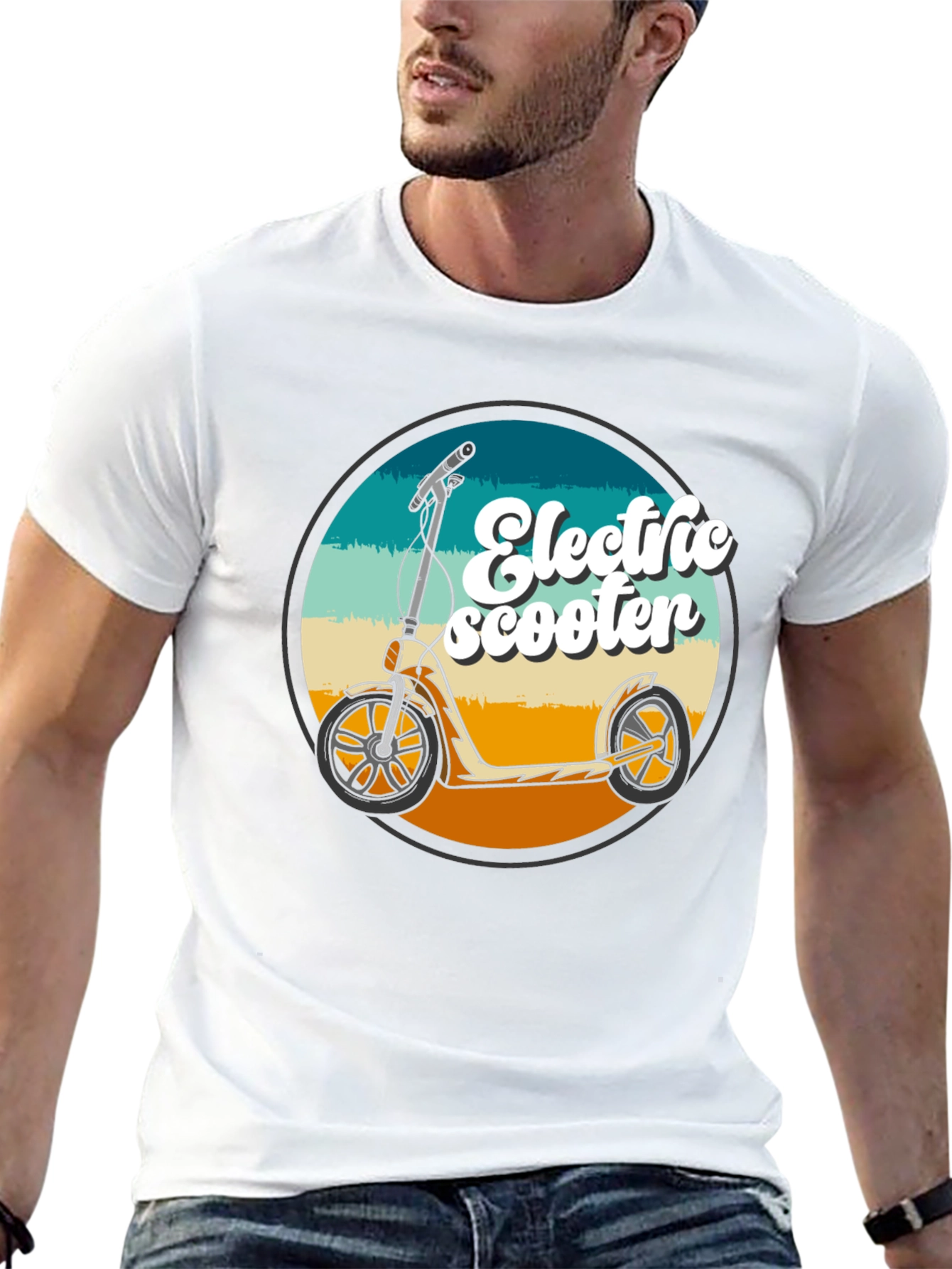 Electric Scooter Retro Style T-Shirt