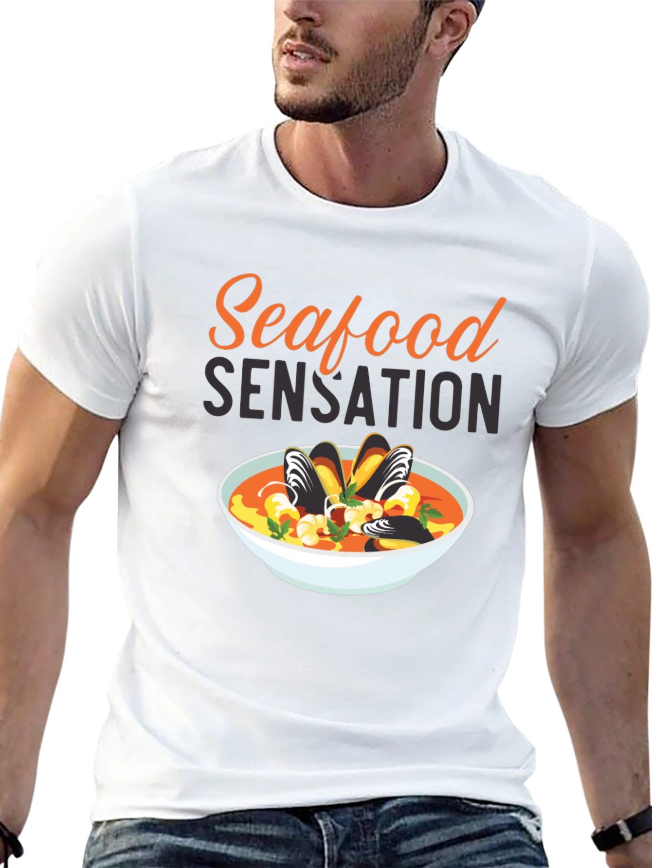 Seafood Sensation Graphic T-Shirt
