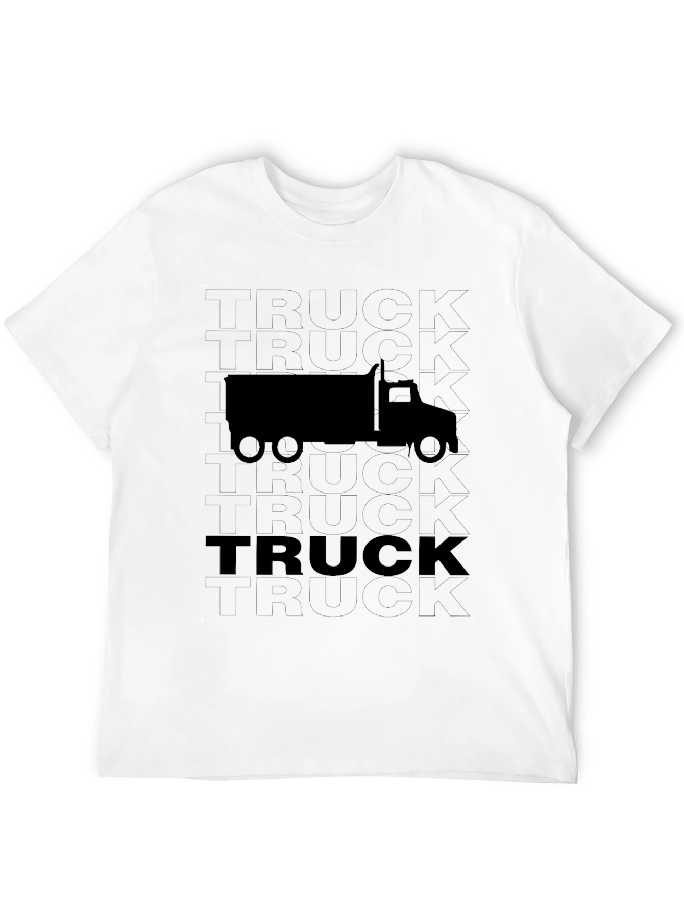 Black Truck Graphic Tee - Mens Casual Shirt