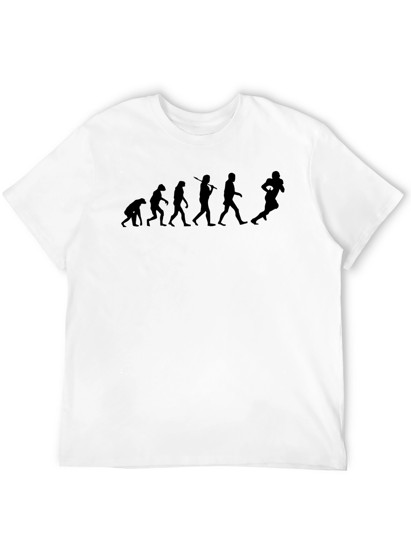 Evolution of Football Black T-Shirt
