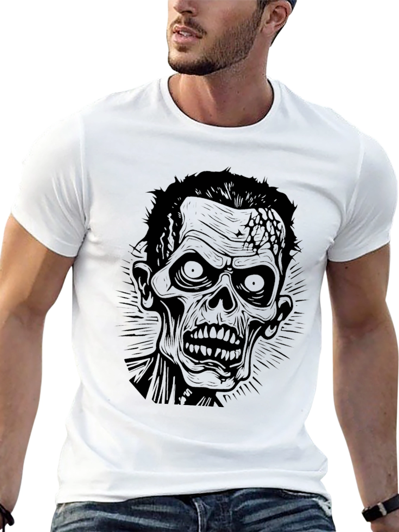 Zombie Graphic Black T-Shirt