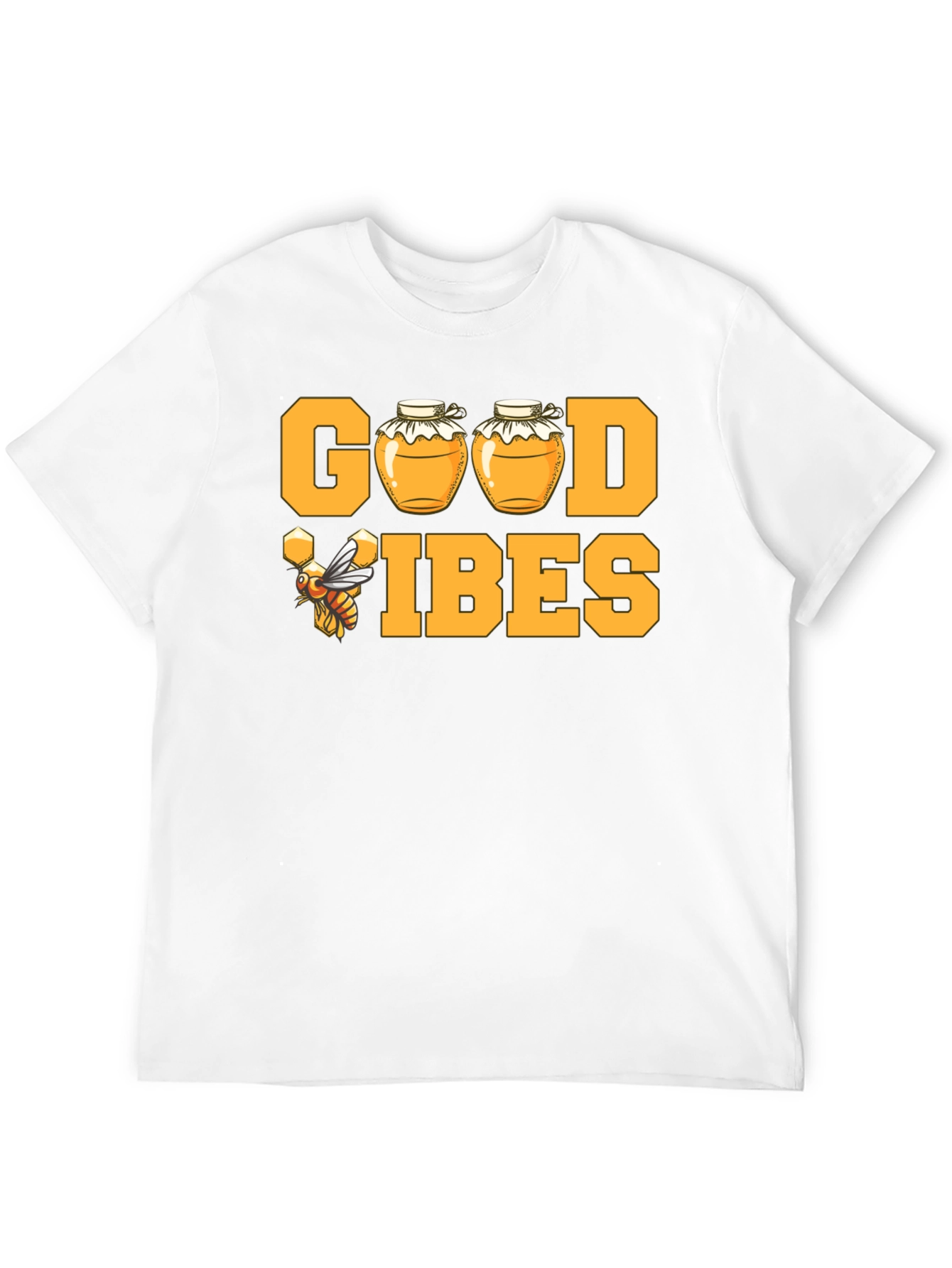 Good Vibes Honey Bee T-Shirt - Black