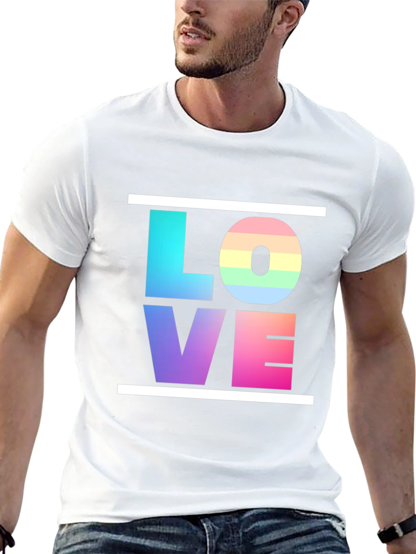 Rainbow Love T-Shirt - Pride & Positivity