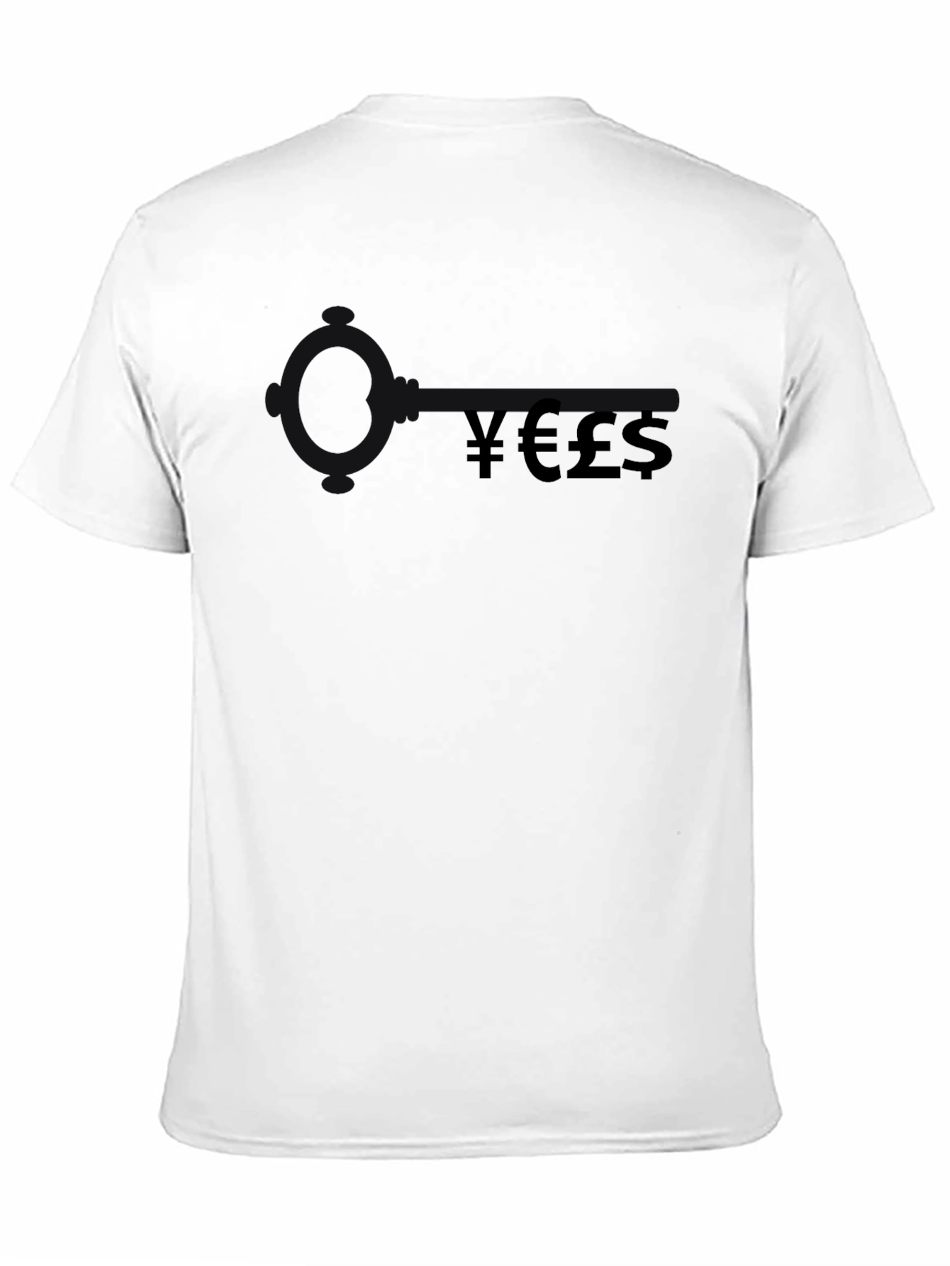 Currency Symbol T-Shirt - Black Cotton Tee