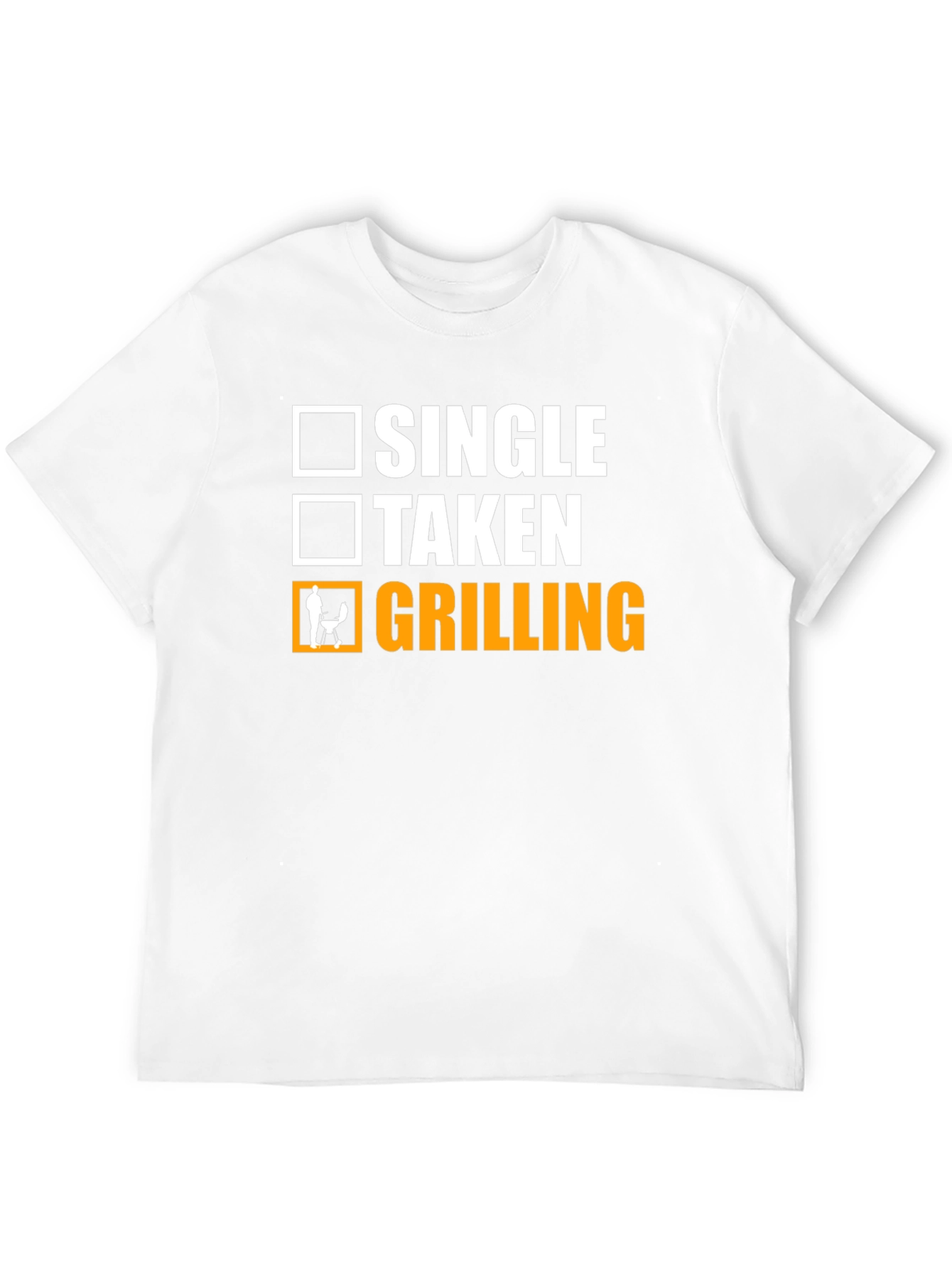 Grilling Status T-Shirt - Single Taken BBQ Funny Tee