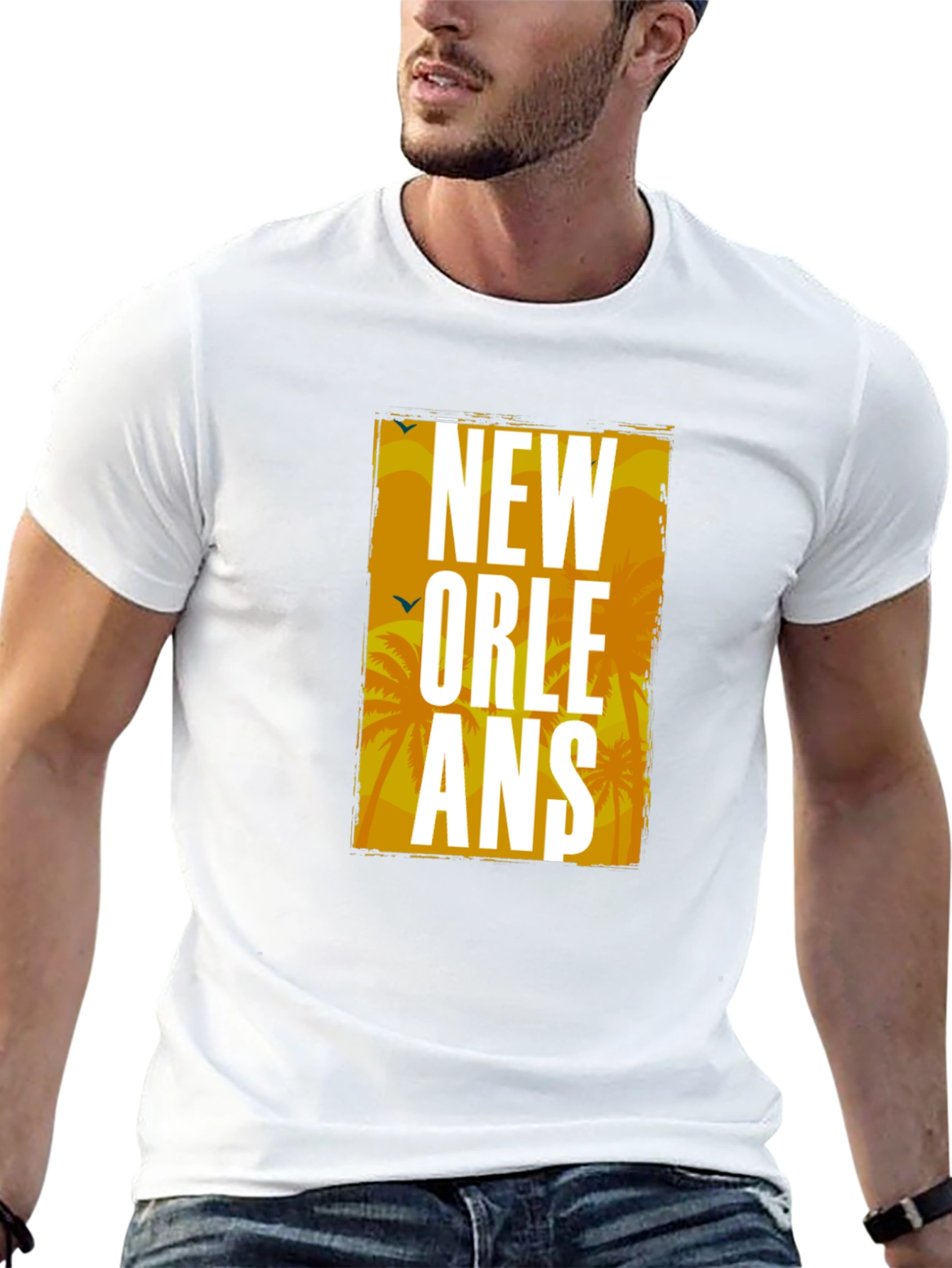 New Orleans Graphic Tee - Mens Black T-Shirt