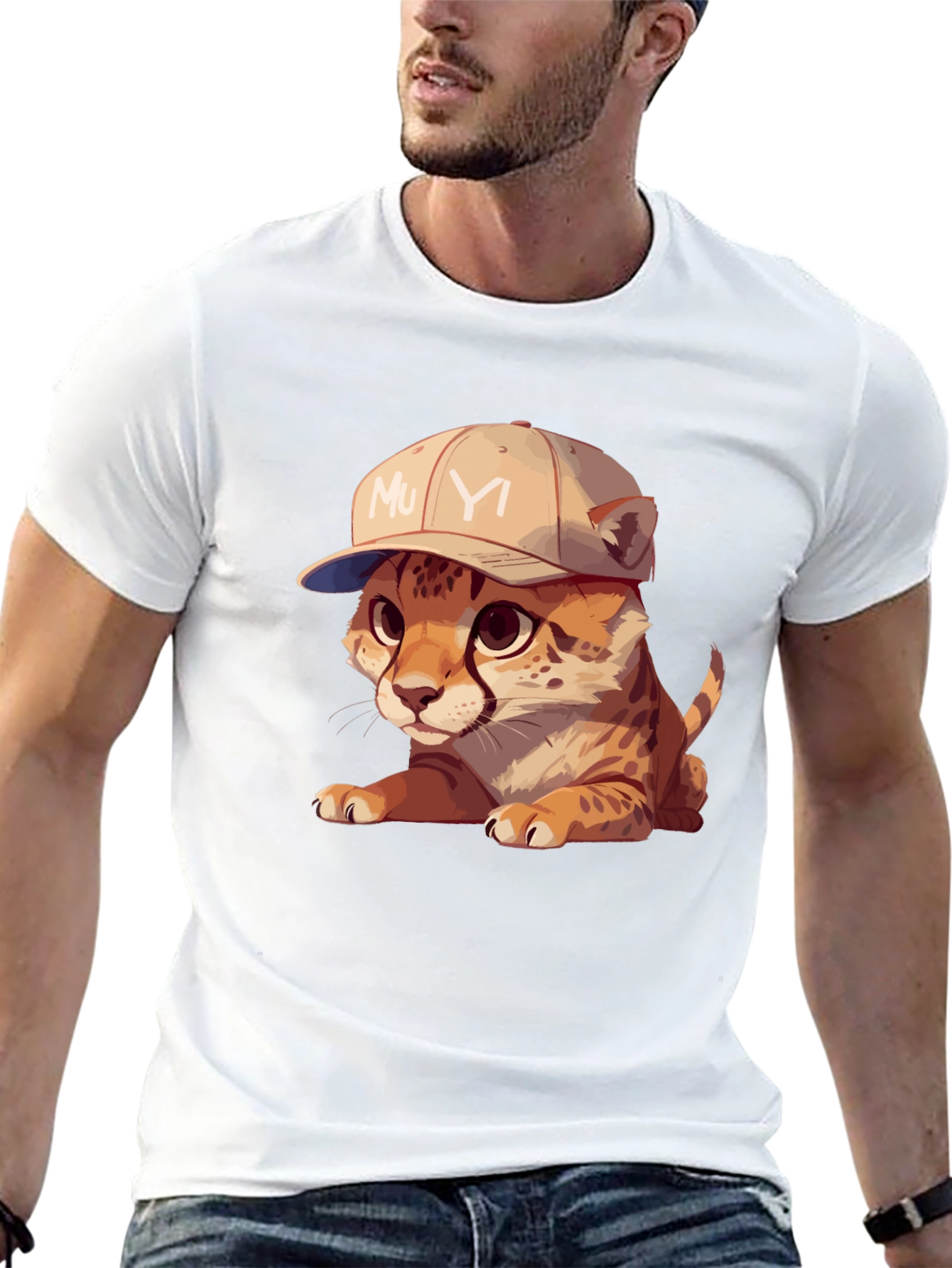 Cool Cub Tee: Cheetah in a Baseball Cap