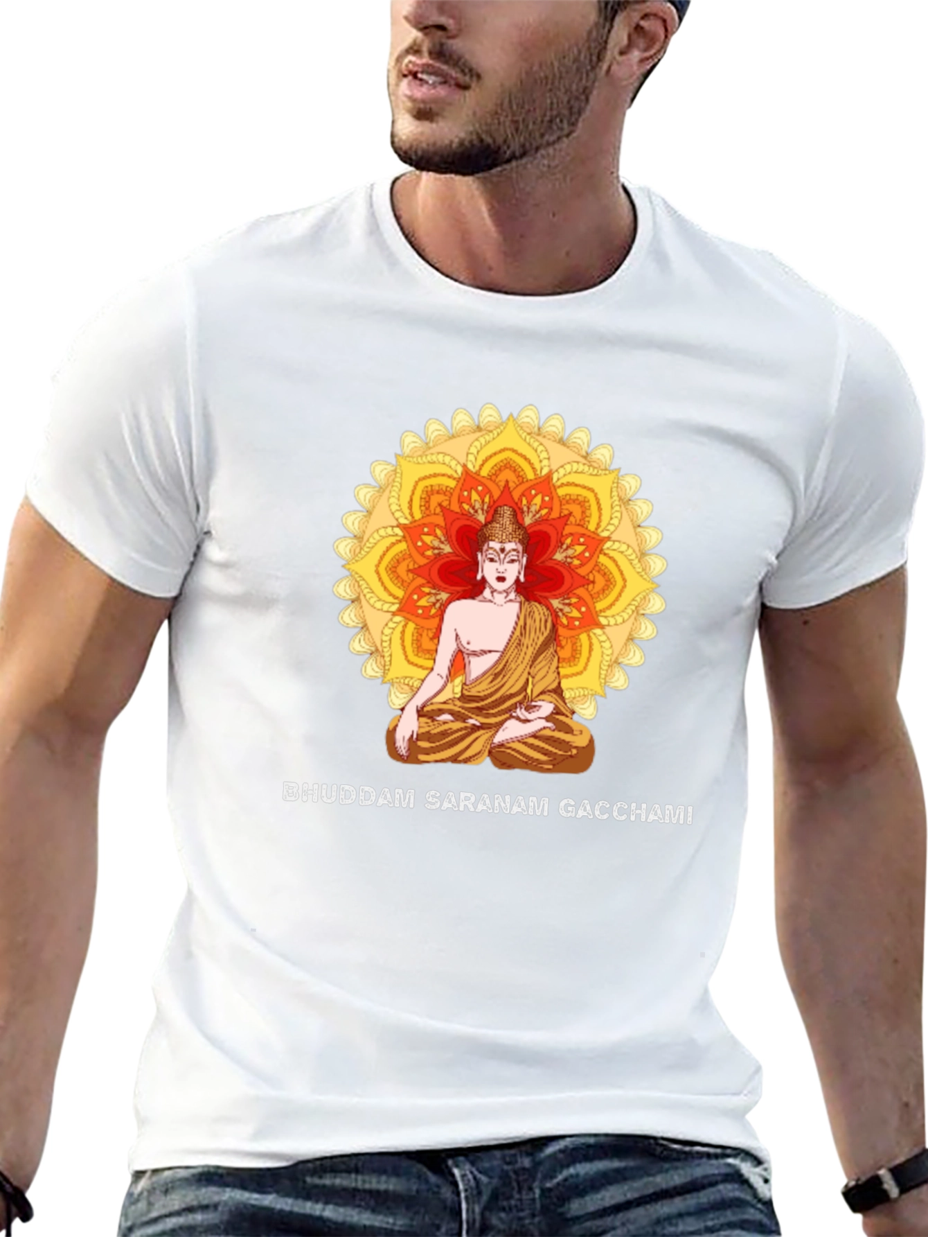 Buddham Saranam Gacchami Black T-Shirt
