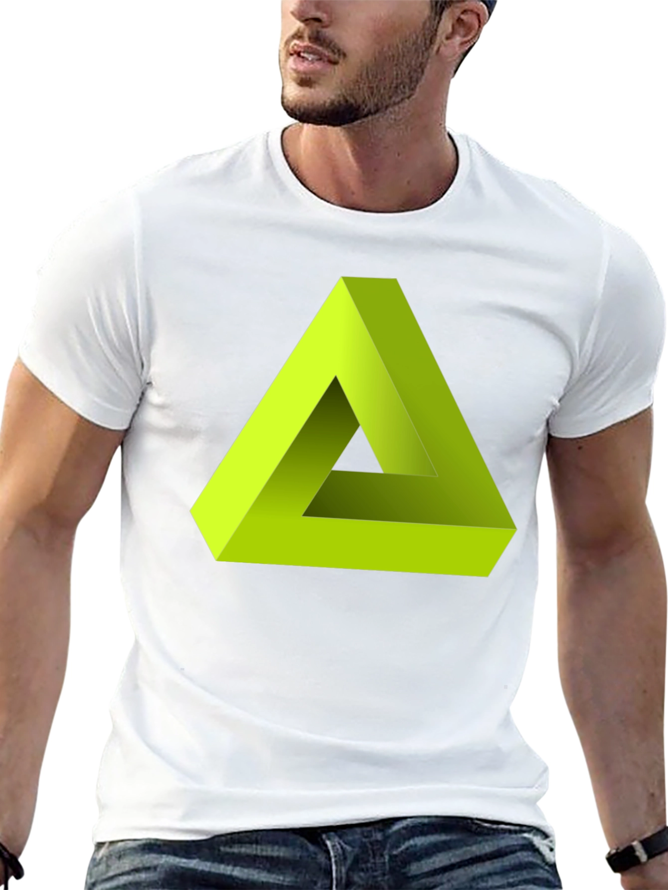 Impossible Triangle Tee - Optical Illusion Shirt
