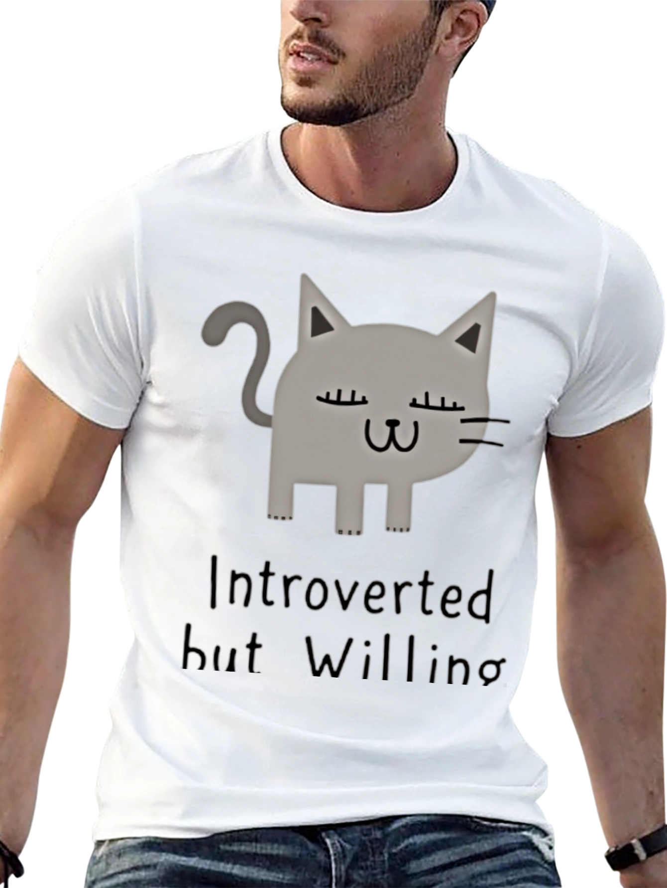 Introverted But Willing Graphic T-Shirt