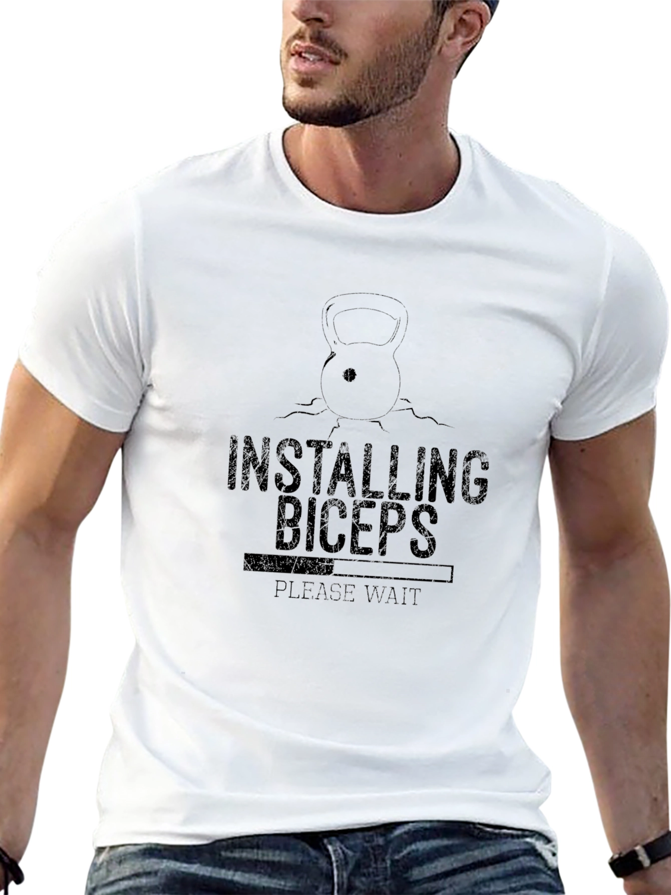 Installing Biceps Graphic T-Shirt