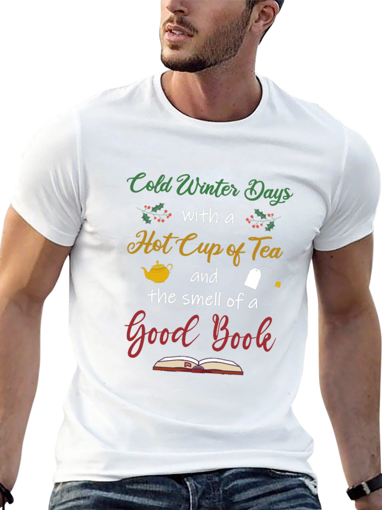 Cold Winter Days & Good Book T-Shirt