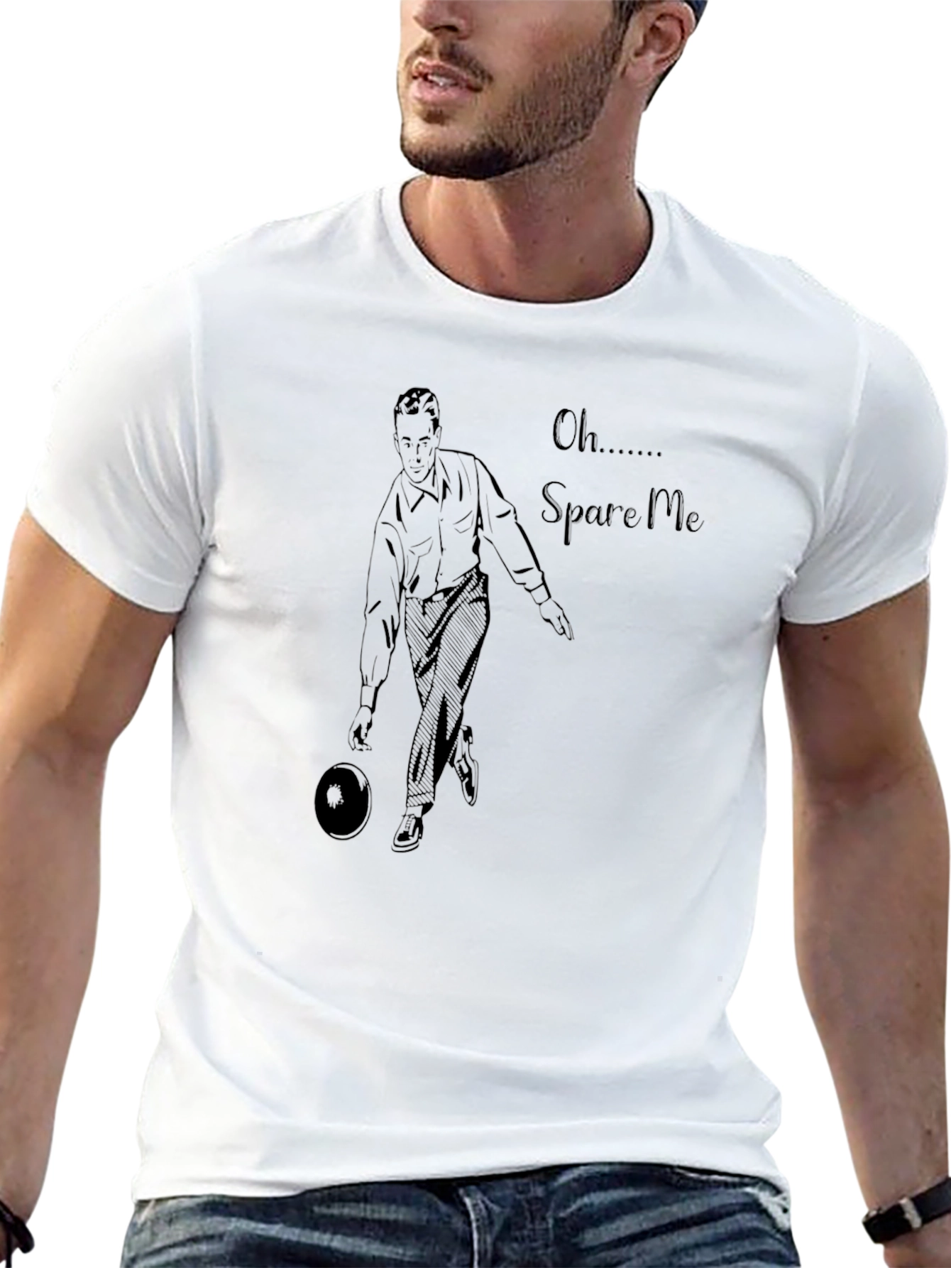 Spare Me Bowling T-Shirt - Unique Graphic Tee