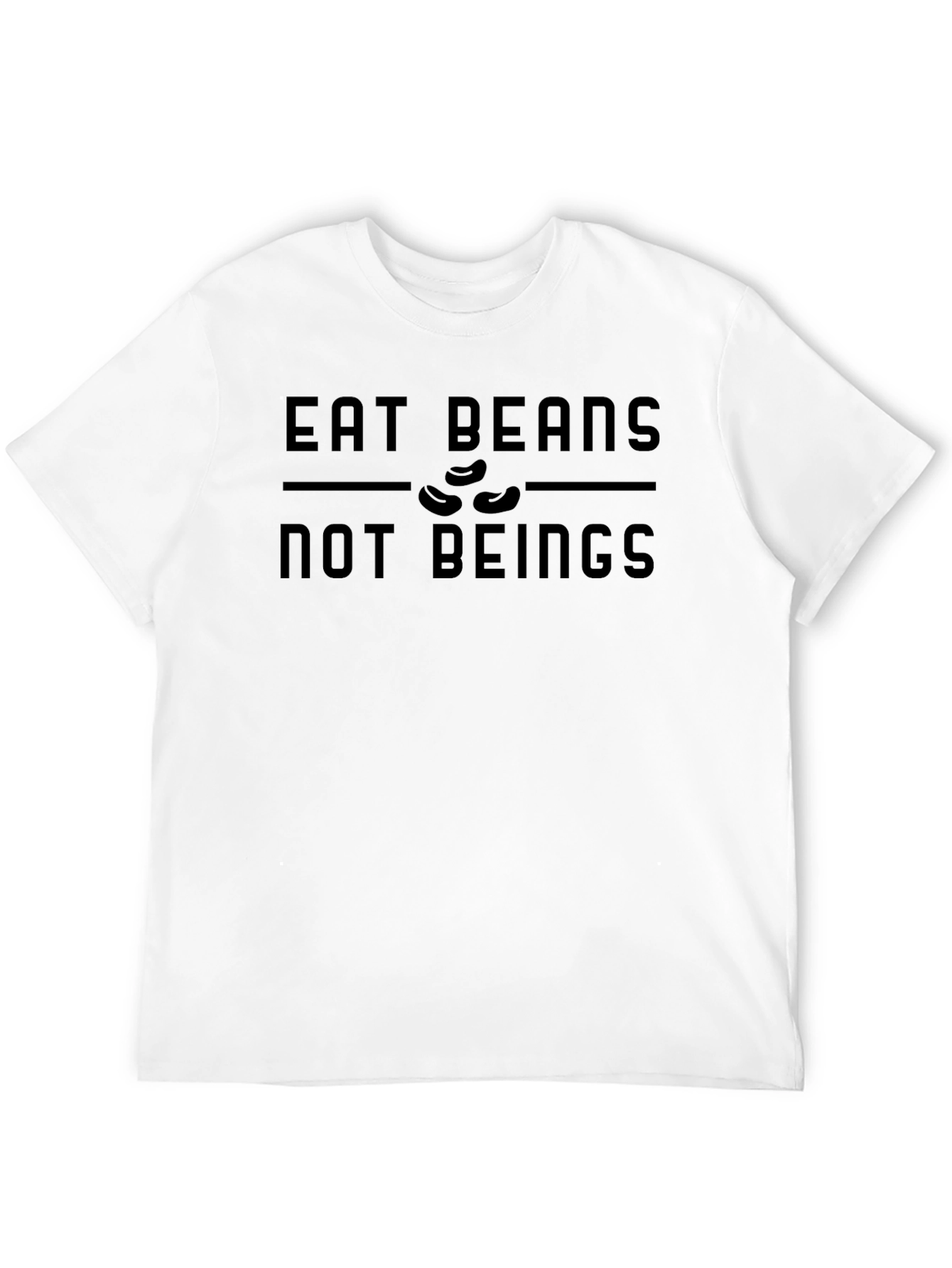 Eat Beans Not Beings T-Shirt - Vegan Statement Tee