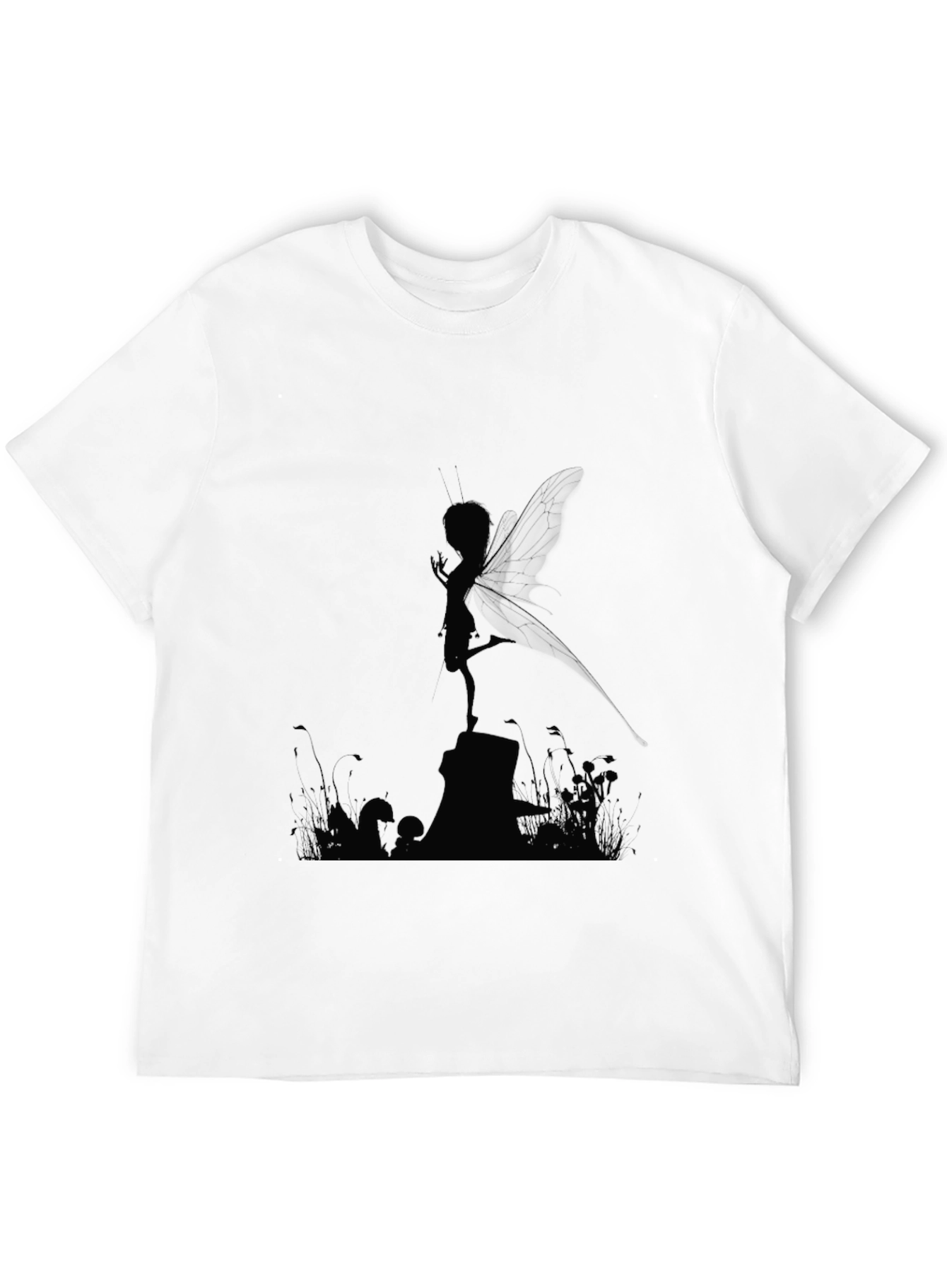 Mystic Fairy Silhouette Black T-Shirt