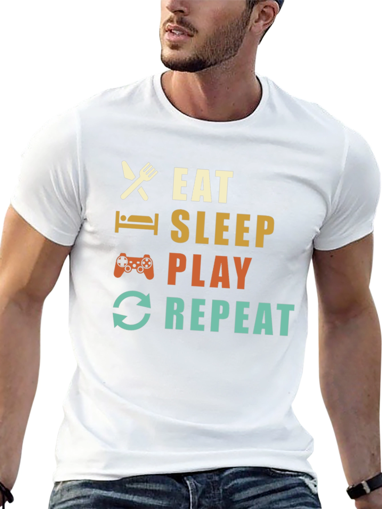 Eat Sleep Play Repeat Gamer T-Shirt