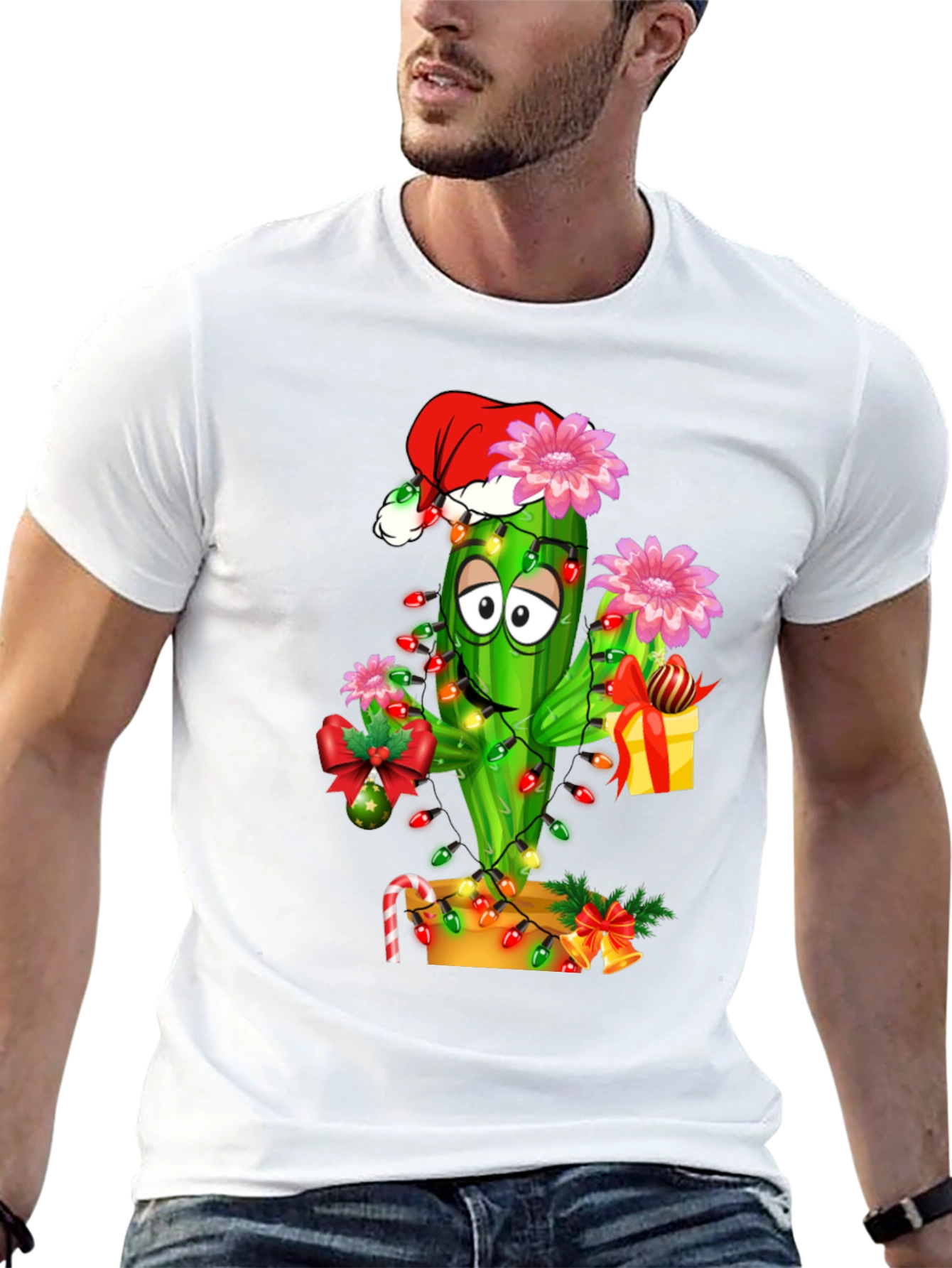 Festive Cactus Graphic Tee