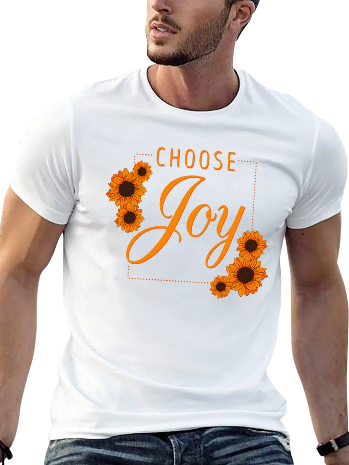 Choose Joy Sunflower Graphic T-Shirt