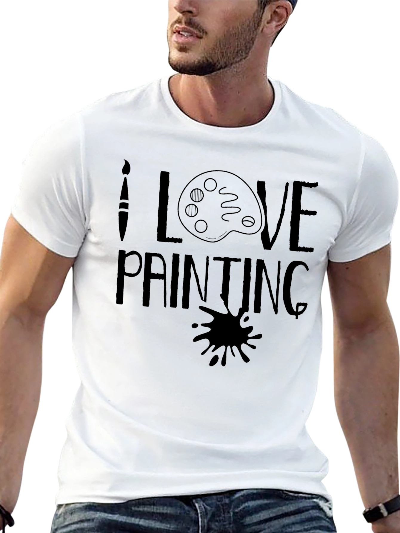 I Love Painting Graphic Tee - Artists T-Shirt