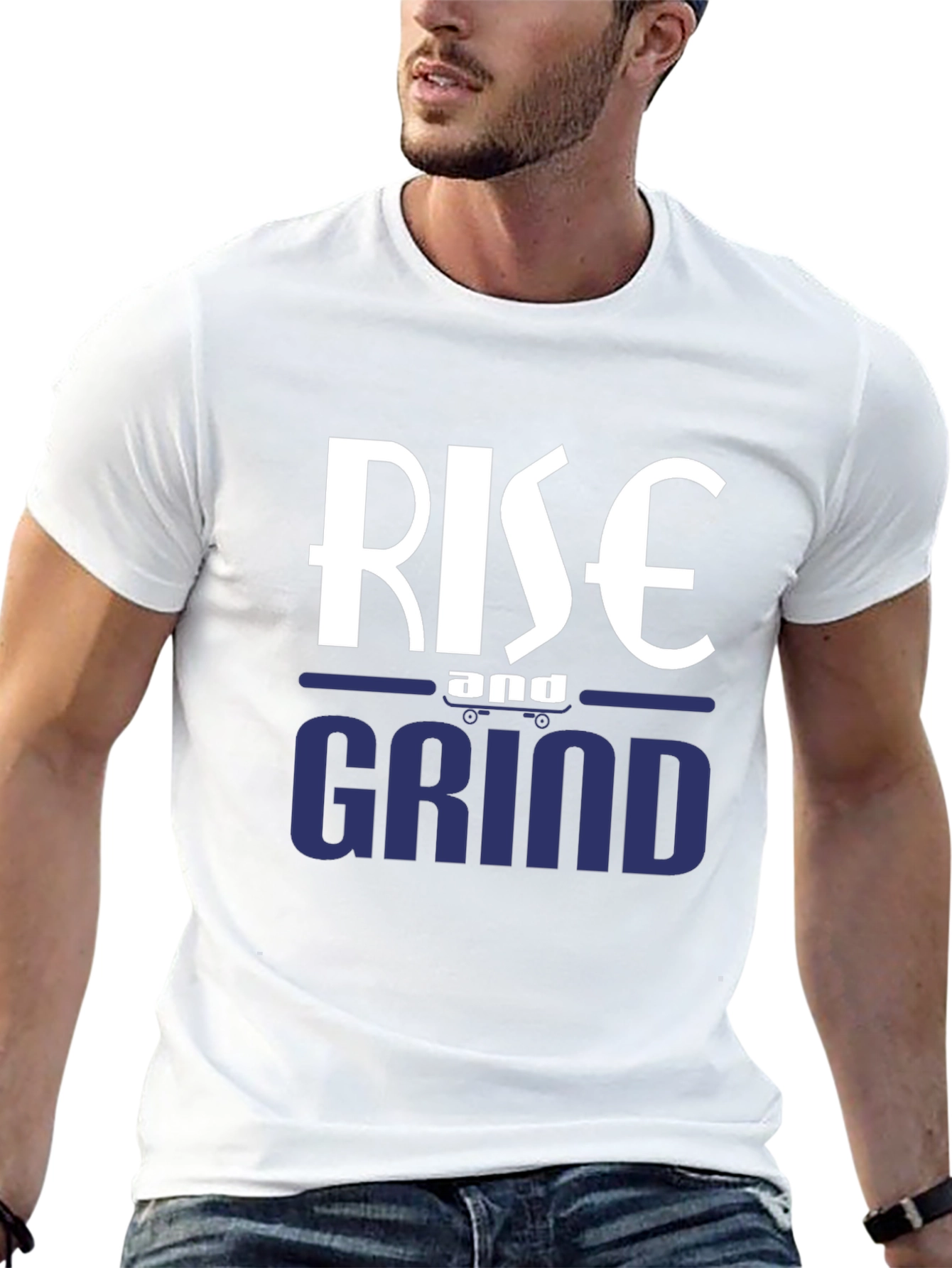 Rise and Grind Graphic Tee - Motivational T-Shirt