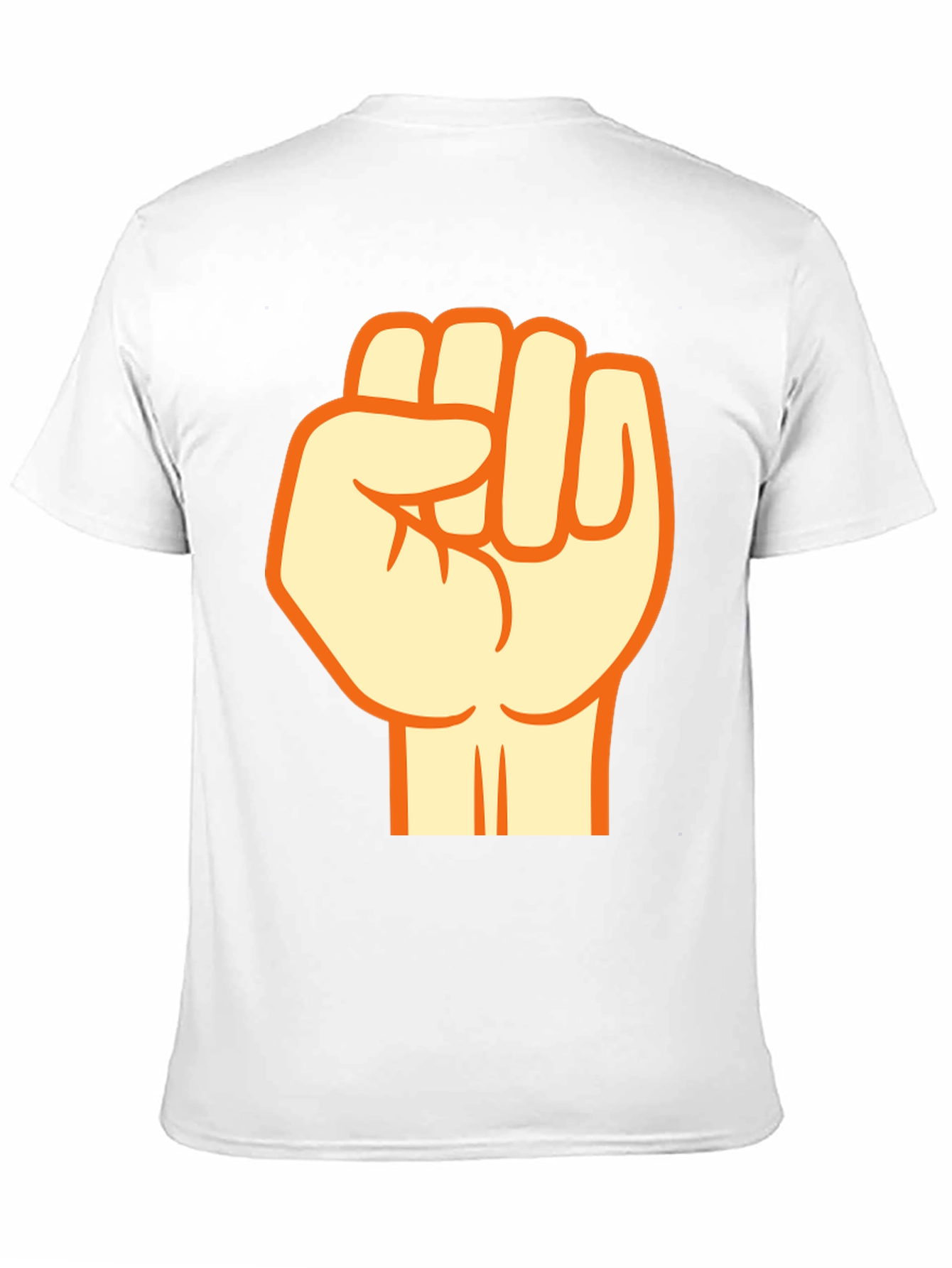 Black T-Shirt with Fist Graphic