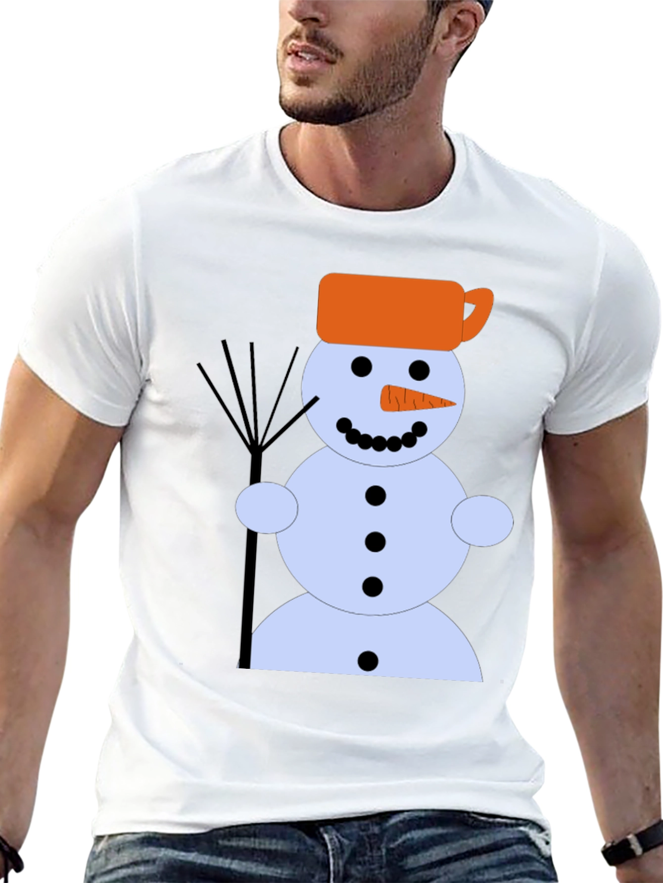 Snowman Graphic Tee - Winter Holiday Shirt
