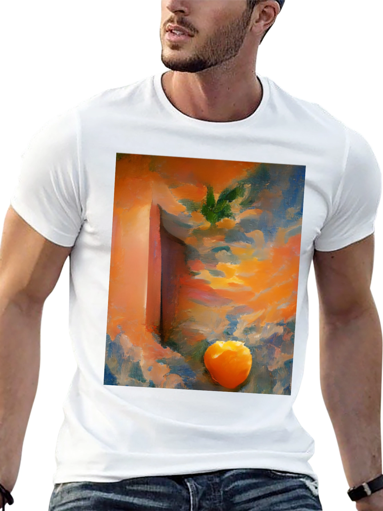 Abstract Sunset Graphic T-Shirt