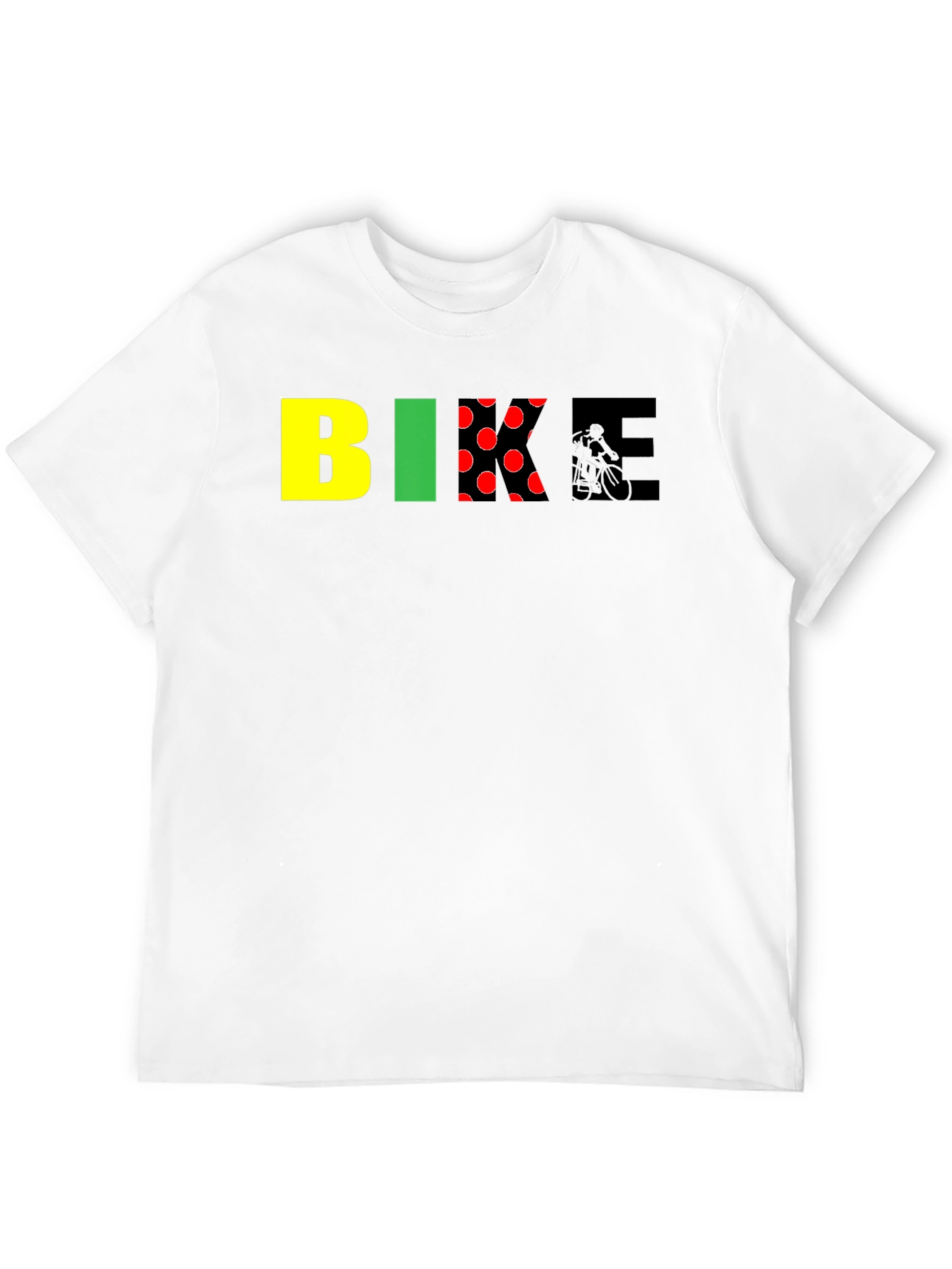 Bike Graphic Tee - Black Cotton Blend