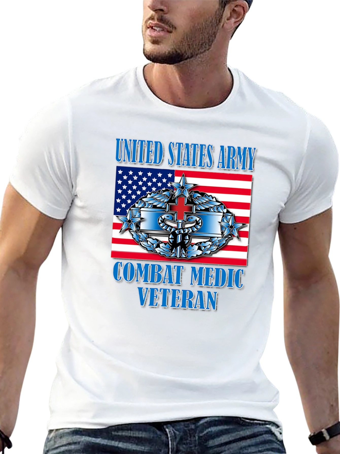 Combat Medic Veteran T-Shirt - US Army Graphic Tee