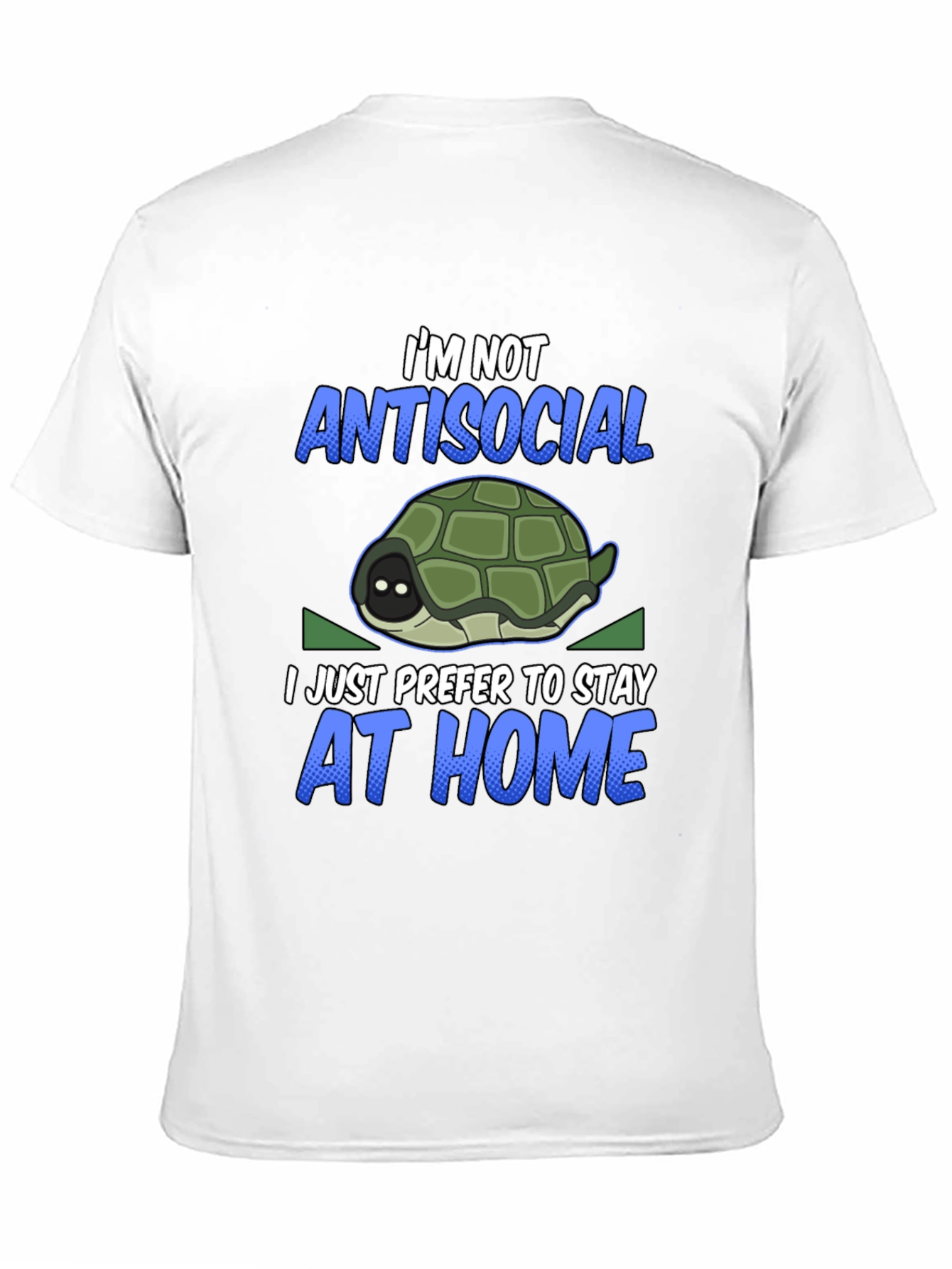 Introvert Turtle Graphic T-Shirt