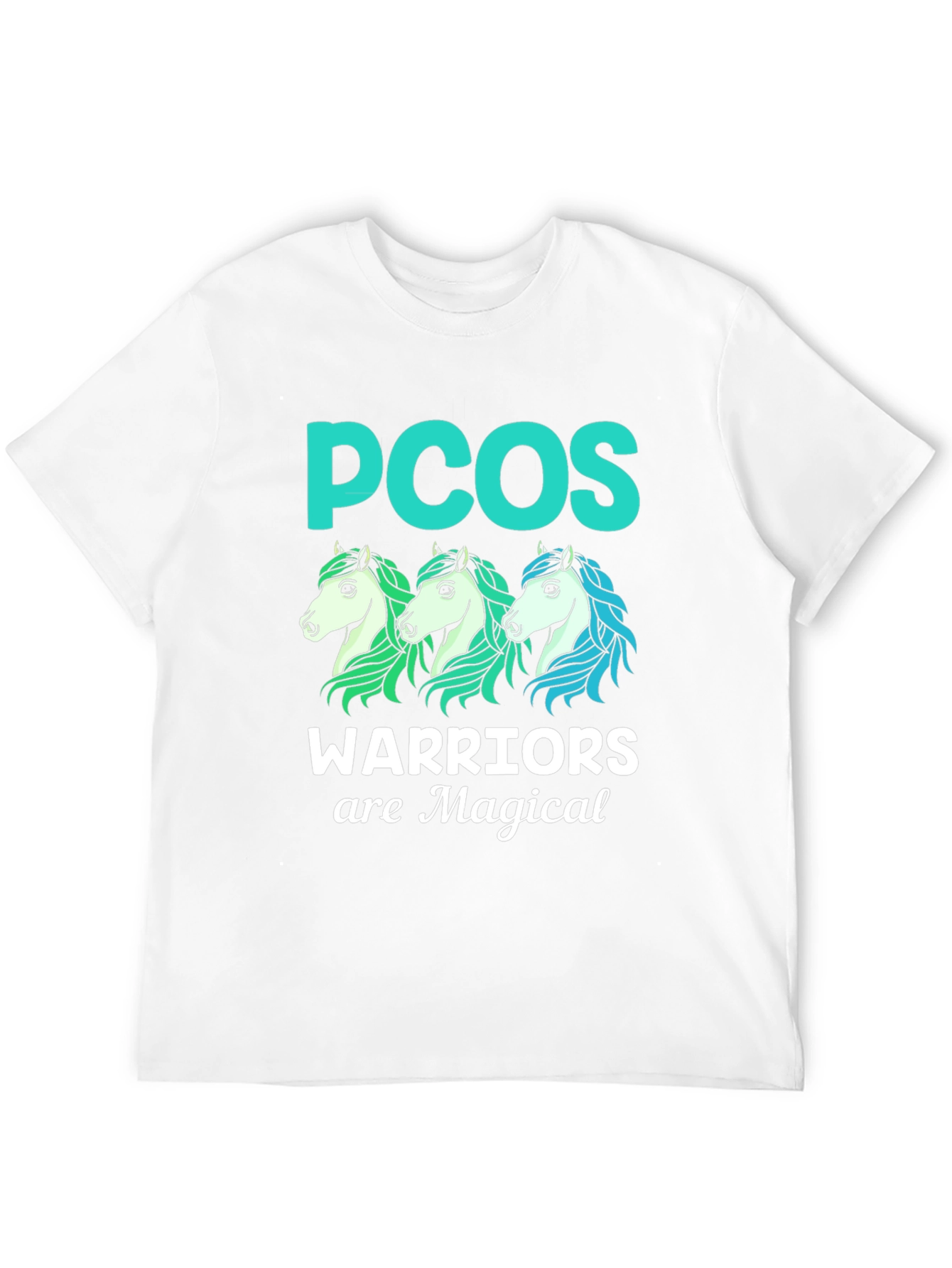 PCOS Warrior Magical Horses Graphic Tee