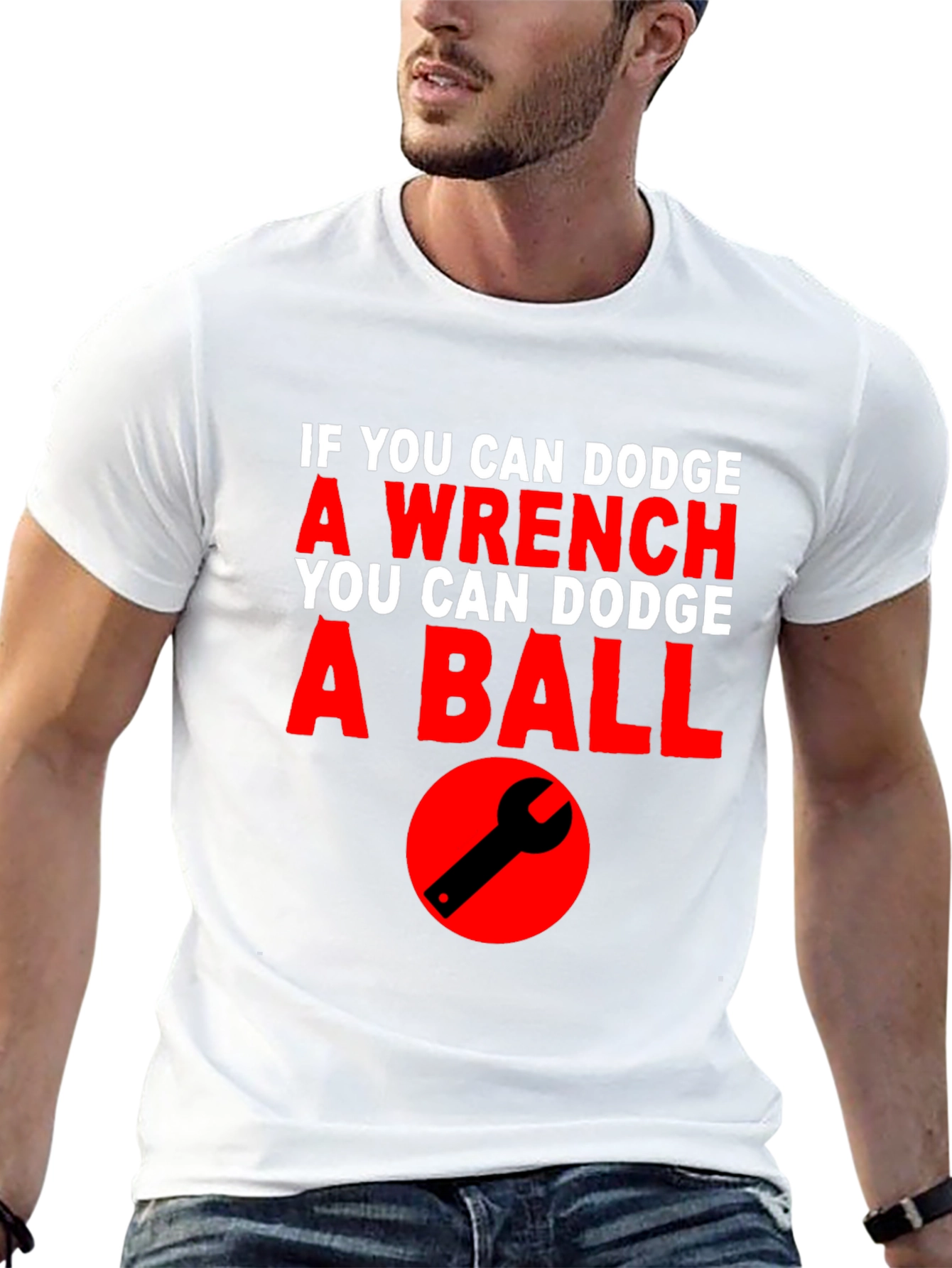 Dodge Wrench Dodgeball Funny T-Shirt