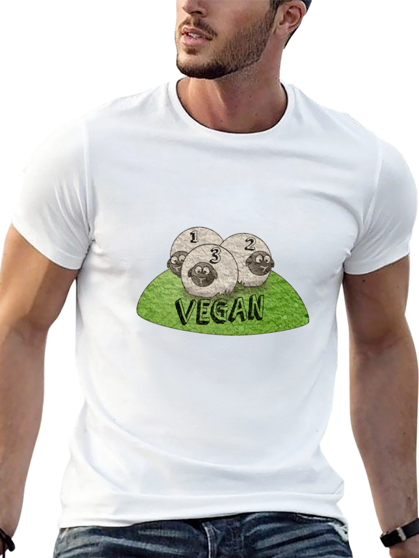 Vegan Counting Sheep T-Shirt