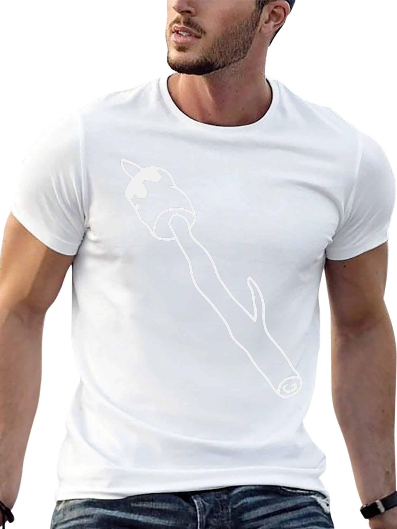 Marshmallow Roasting Stick Graphic Tee