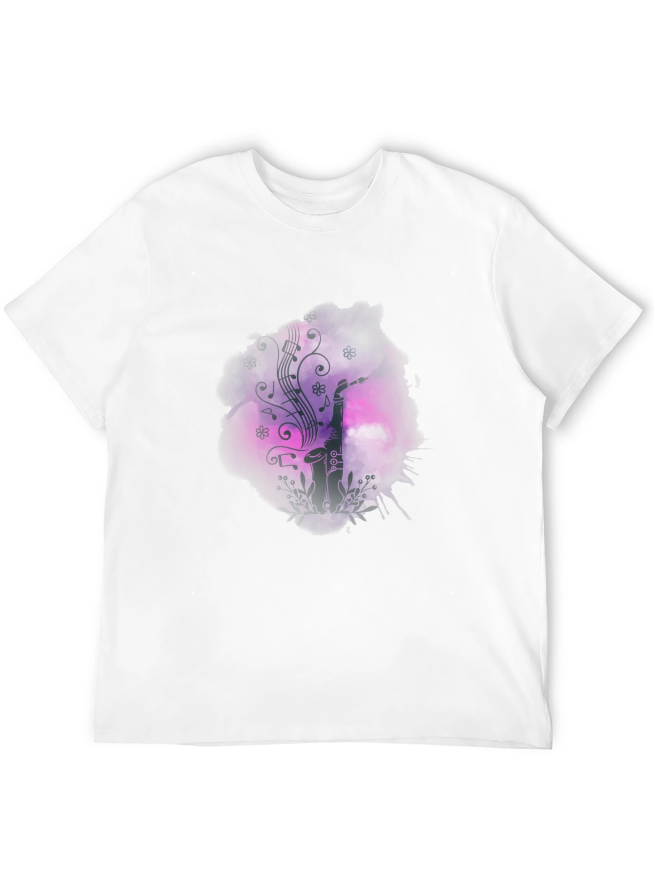 Saxophone Music Graphic Print T-Shirt