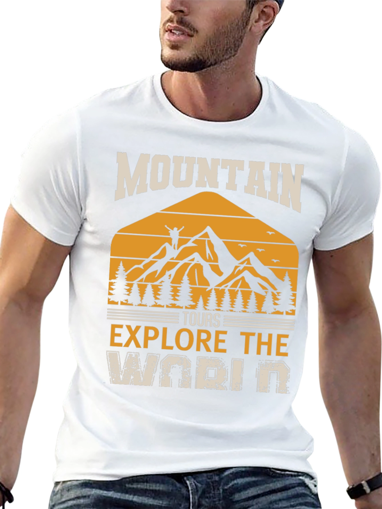 Mountain Tours Explore the World Graphic Tee