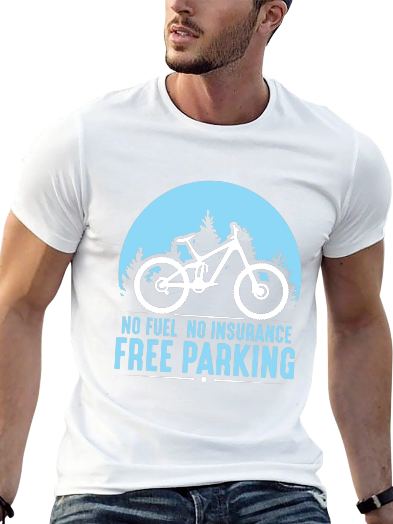 No Fuel Free Parking MTB Black T-Shirt